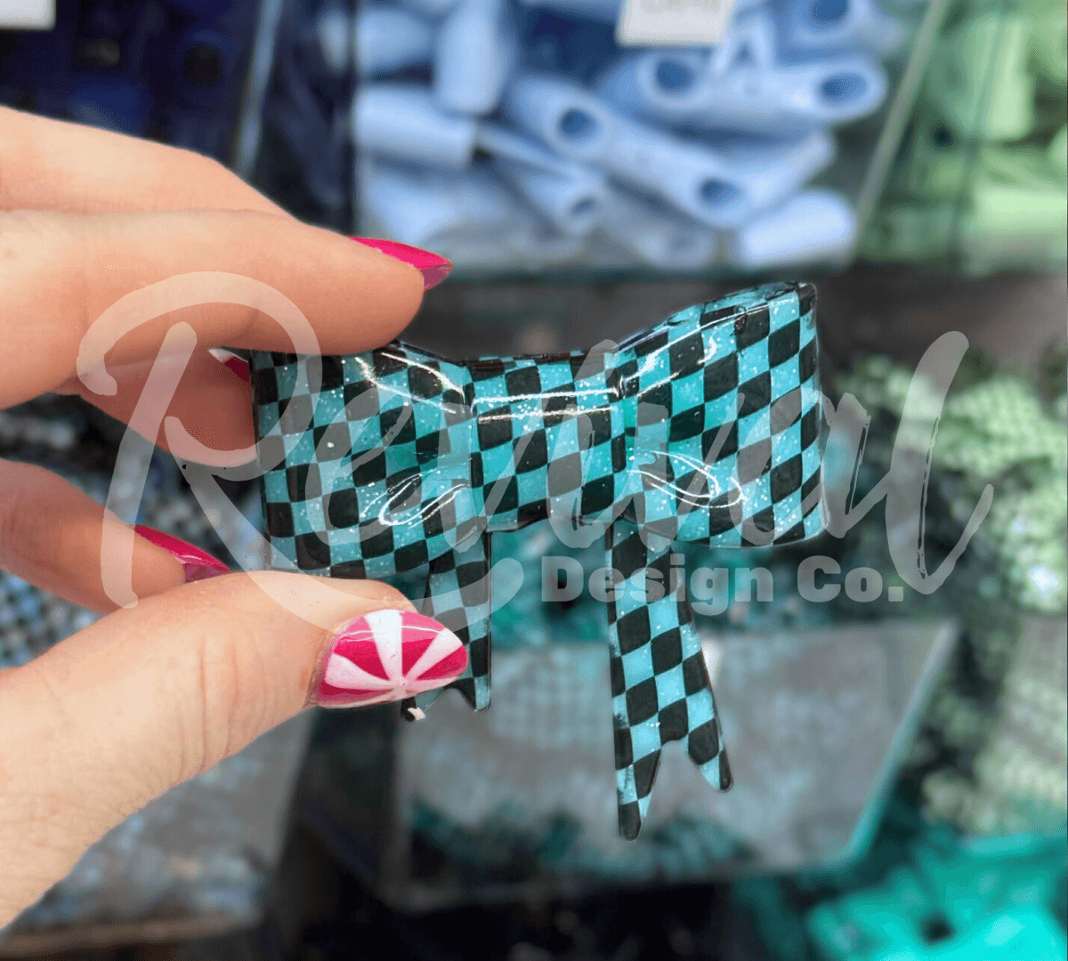 182 - Silicone Bow Focal/Straw Topper