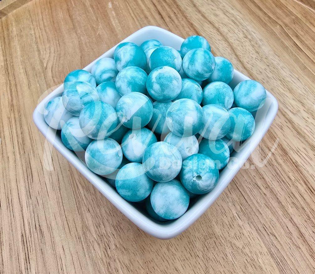 15mm Patterned Silicone Bead - Chasing Mavericks