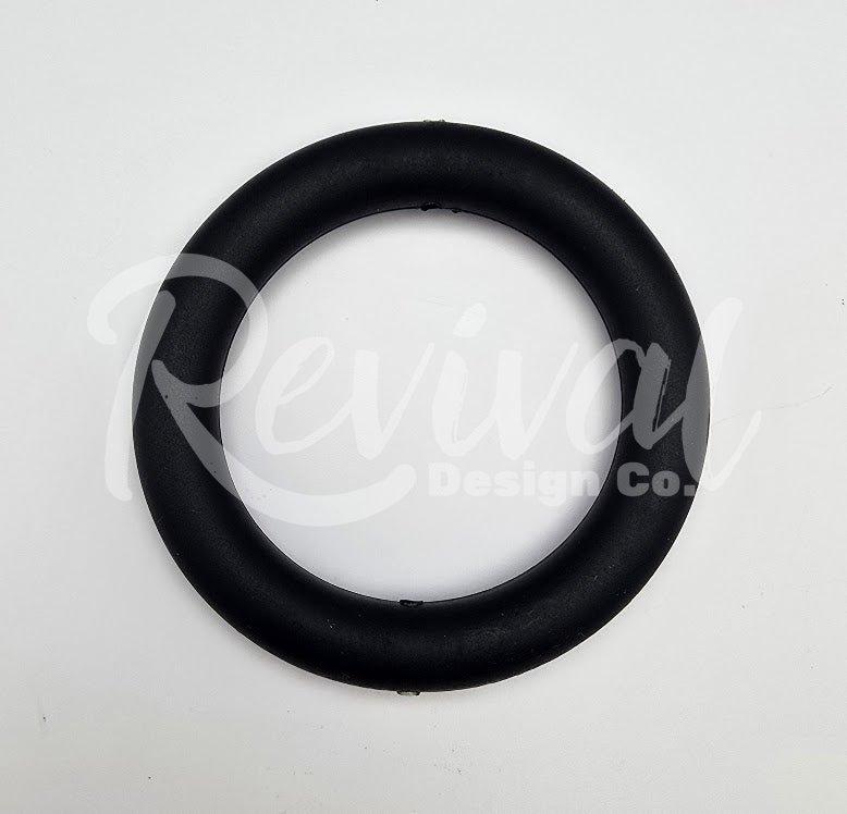 Black - 65mm Silicone Ring