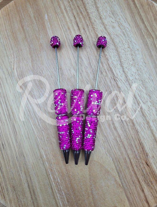 Rhinestone Beadable Pen - Dragon Fruit