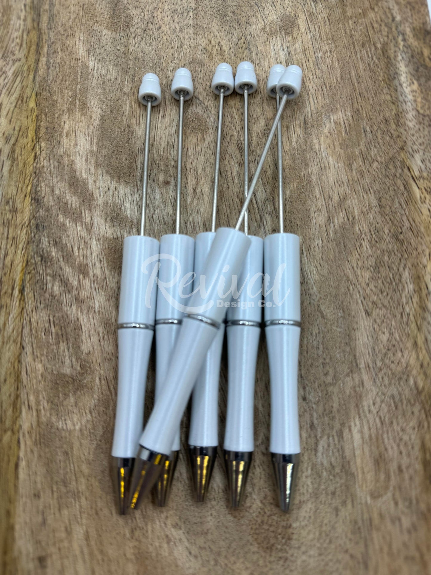 White - Beadable Pen Base