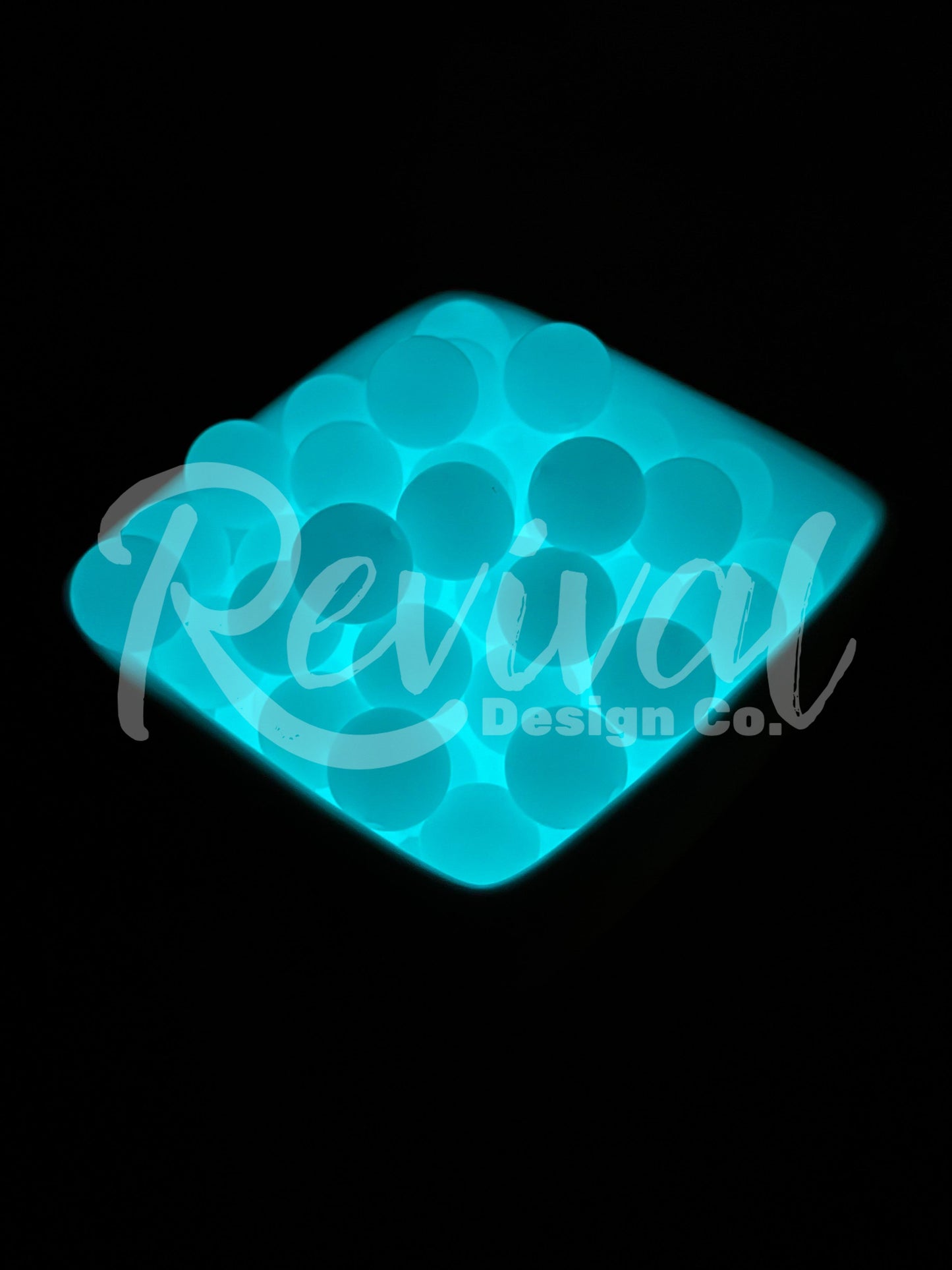 15mm Glow-In-The-Dark Silicone Bead - Revival Glow
