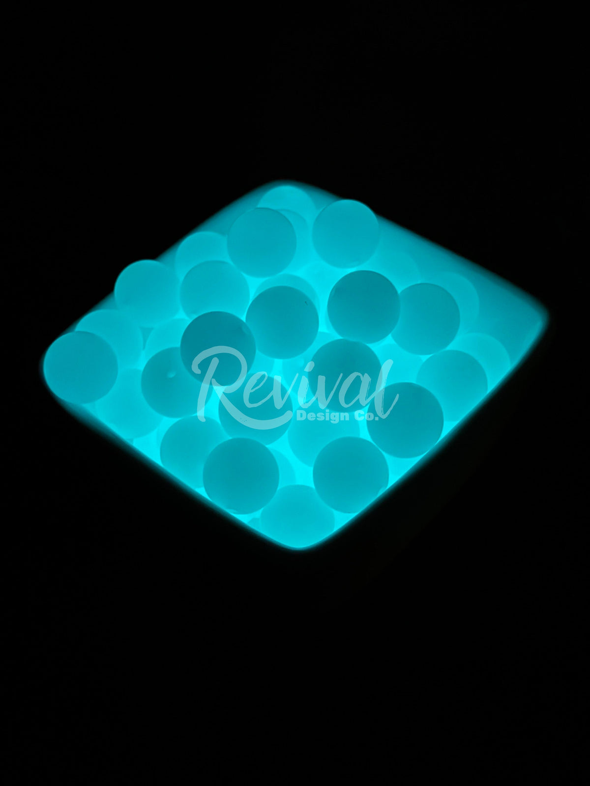 15mm Glow-In-The-Dark Silicone Bead - Revival Glow