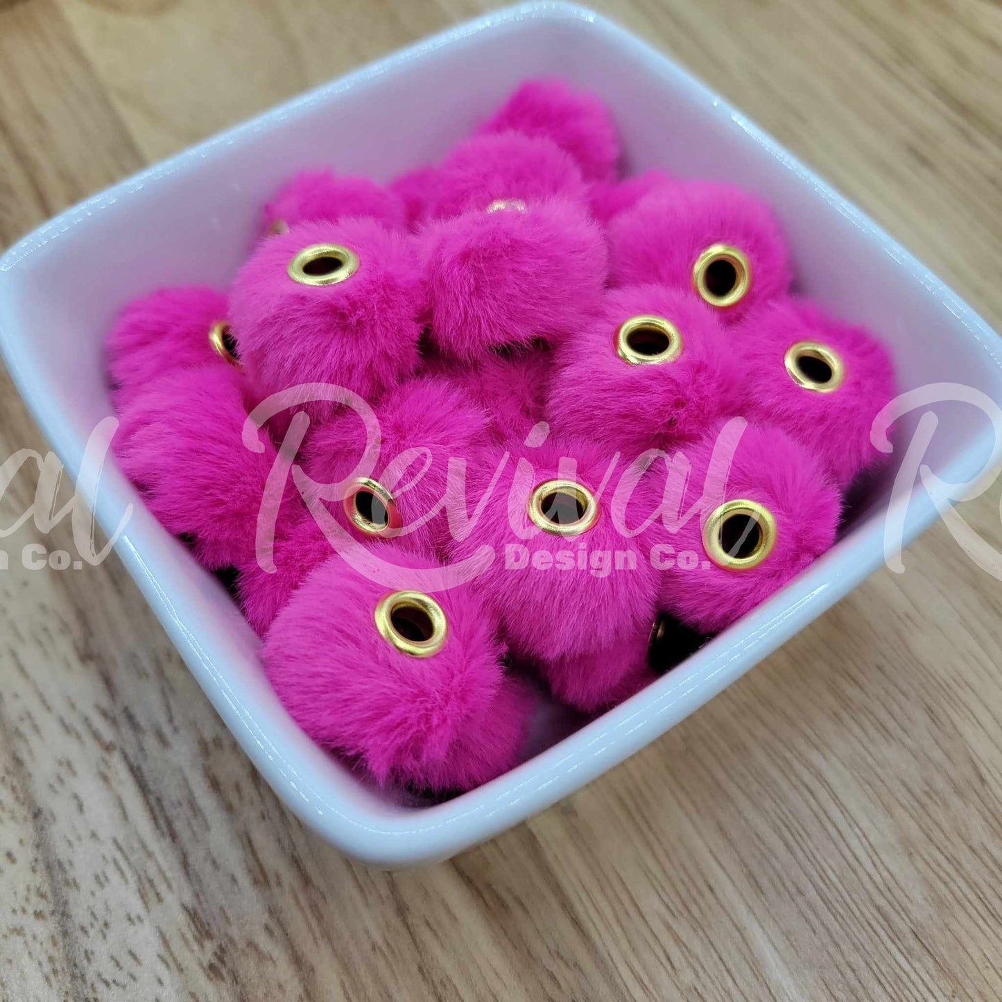 20mm Floofy Spacer - Raspberry