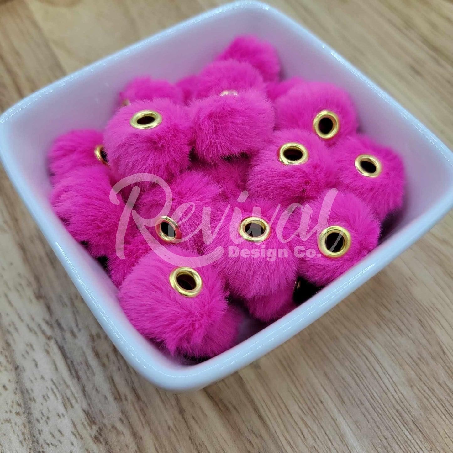 20mm Floofy Spacer - Raspberry