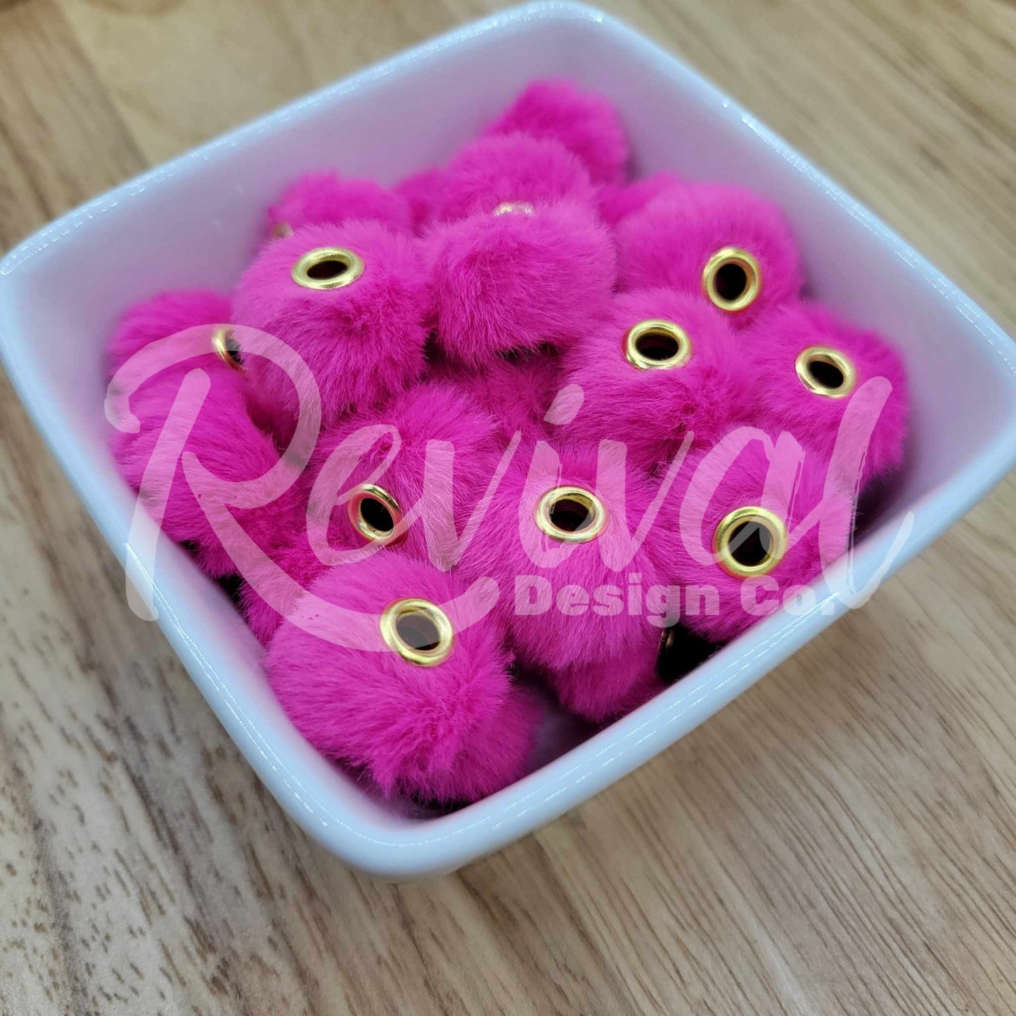 20mm Floofy Spacer - Raspberry