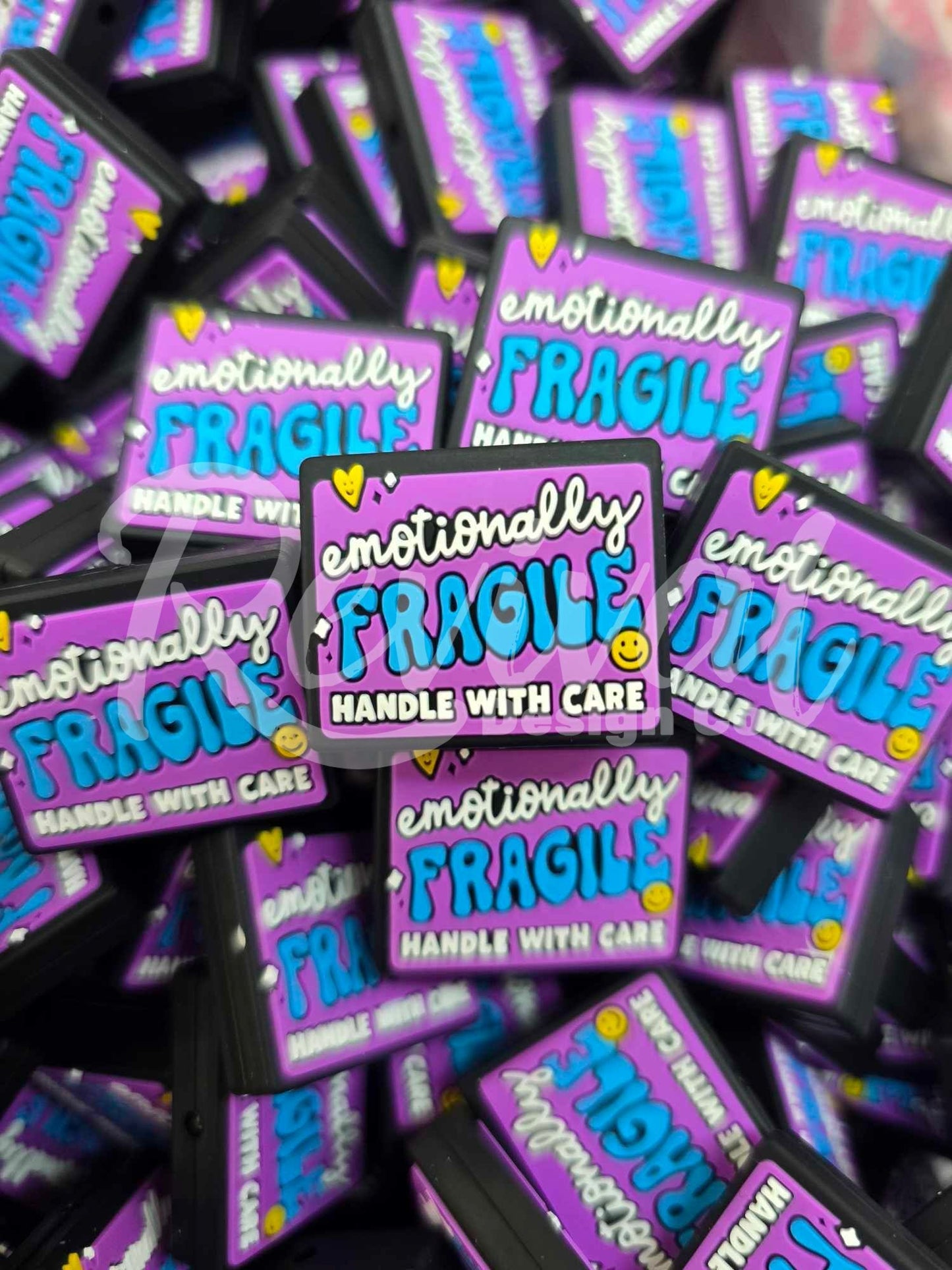 Emotionally Fragile - Silicone Focal Bead