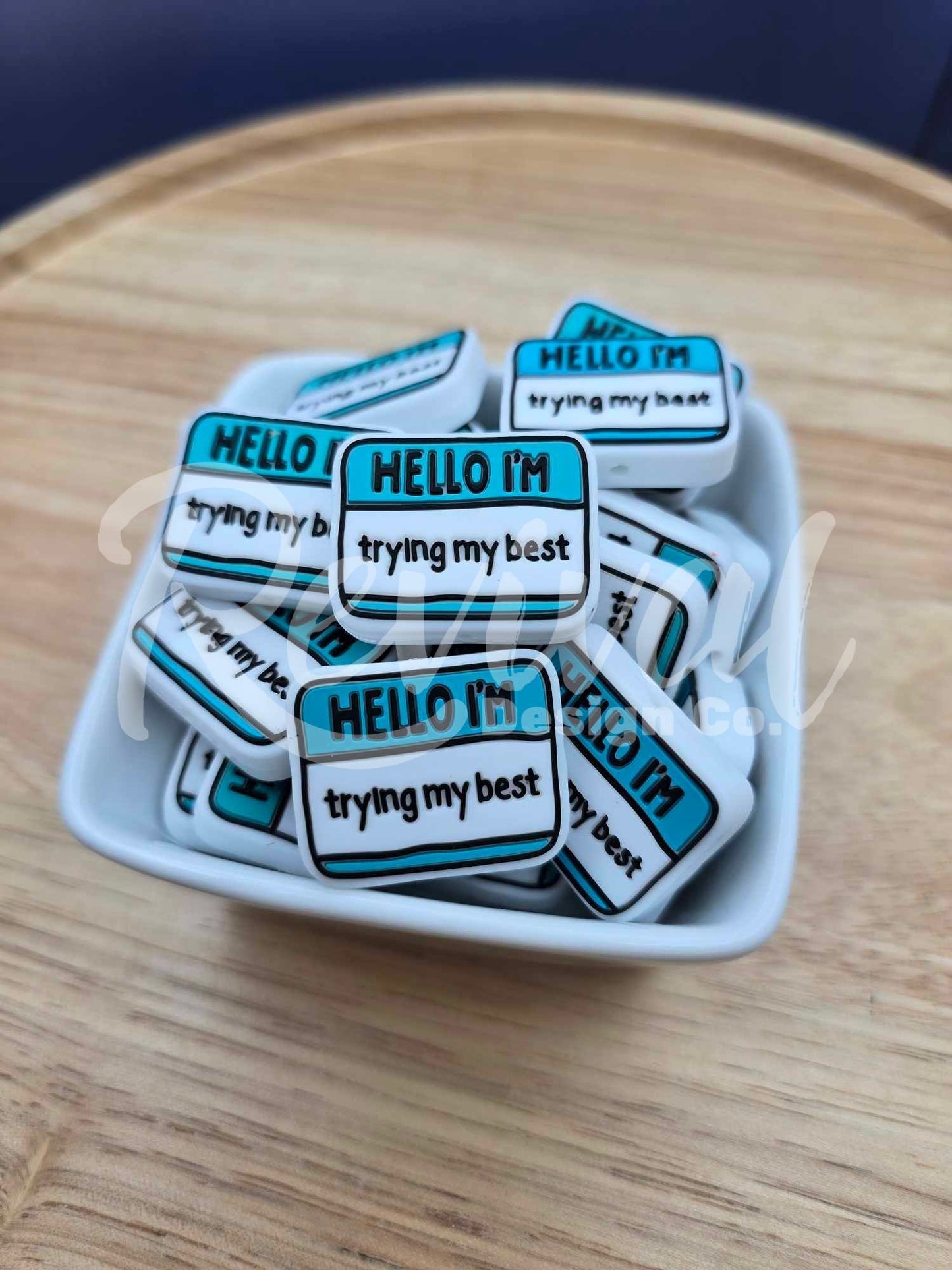 Trying My Best - Silicone Focal Bead