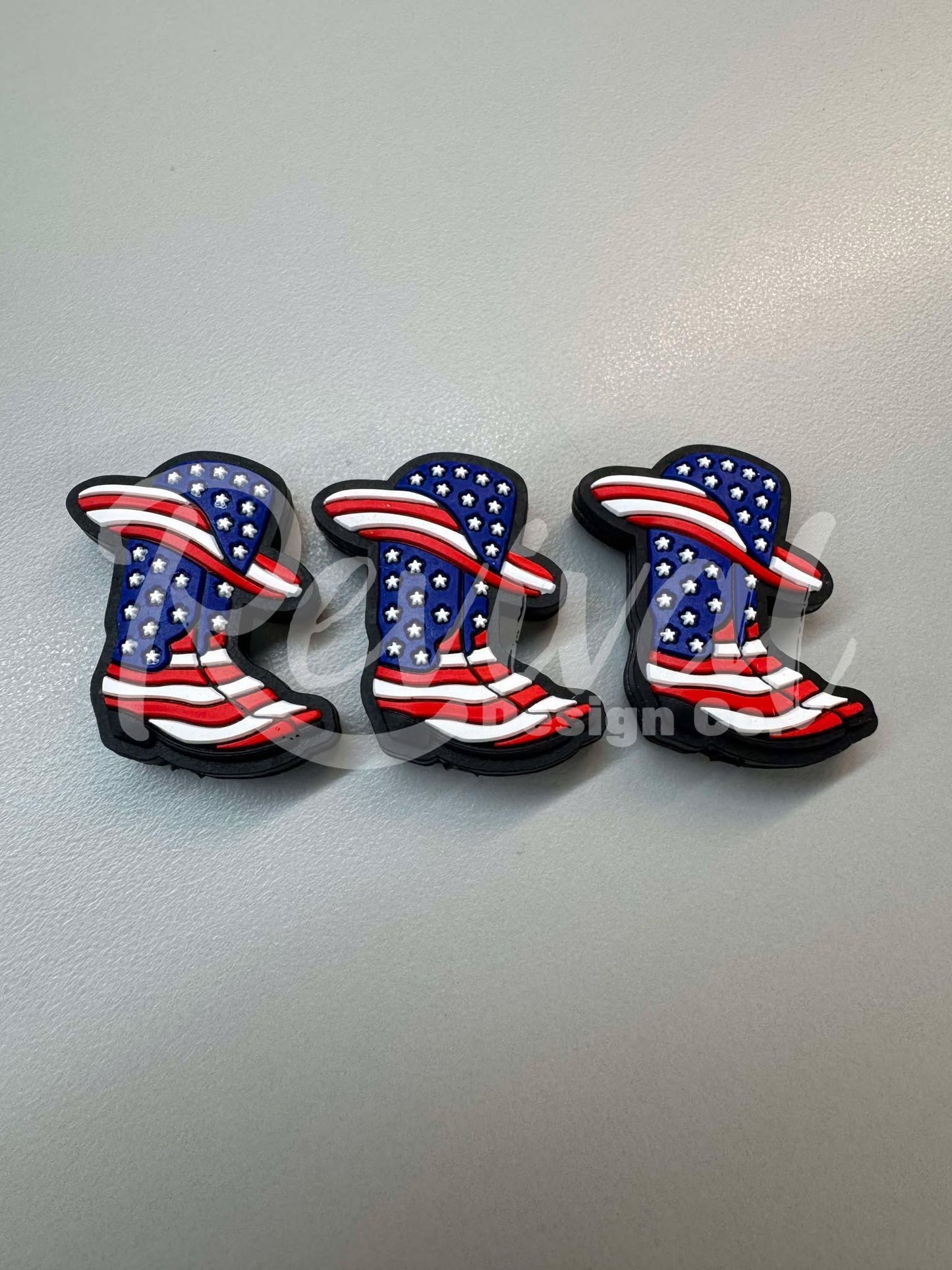 American Boot - Silicone Focal Bead