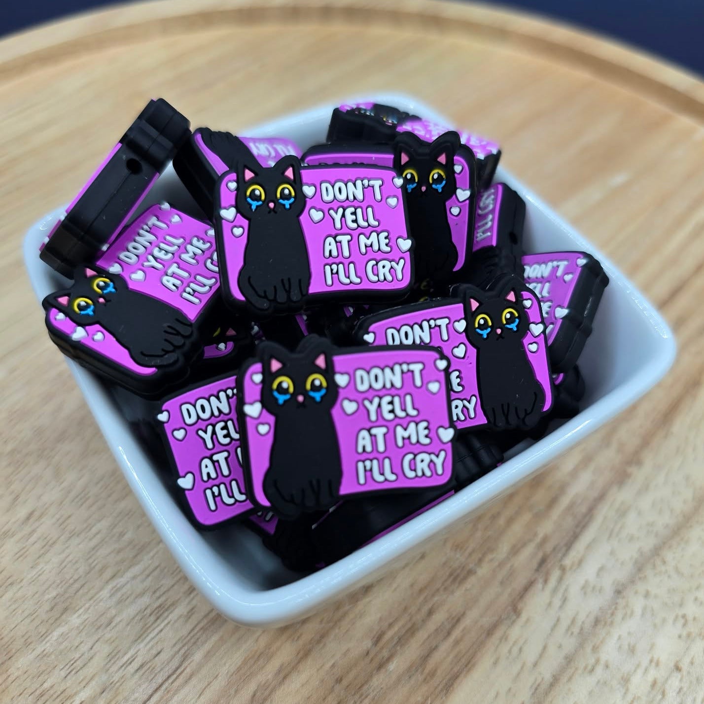 Don't Yell I'll Cry - Silicone Focal Bead