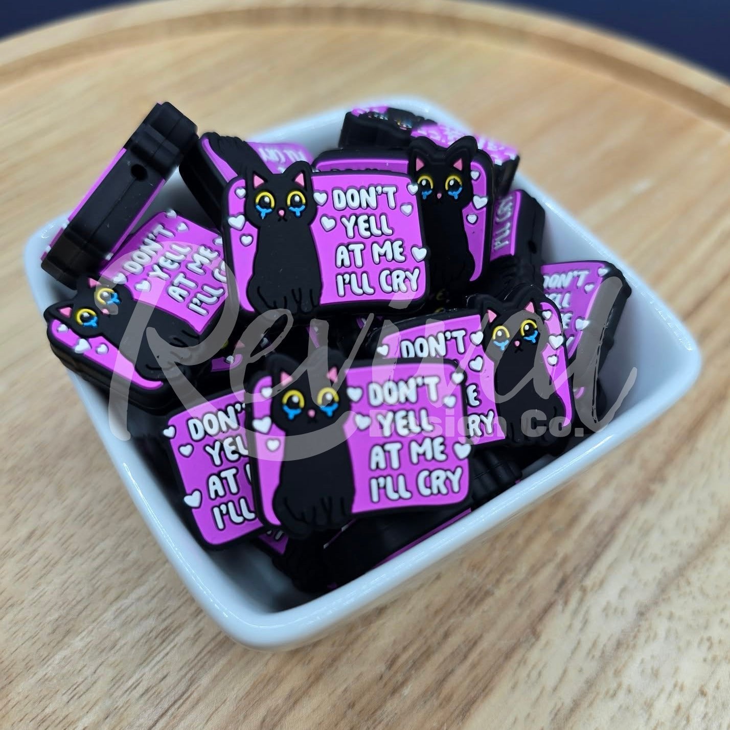 Don't Yell I'll Cry - Silicone Focal Bead