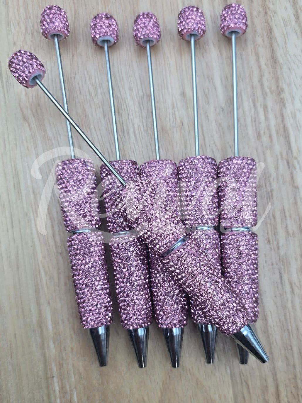 Rhinestone Beadable Pen - Blush