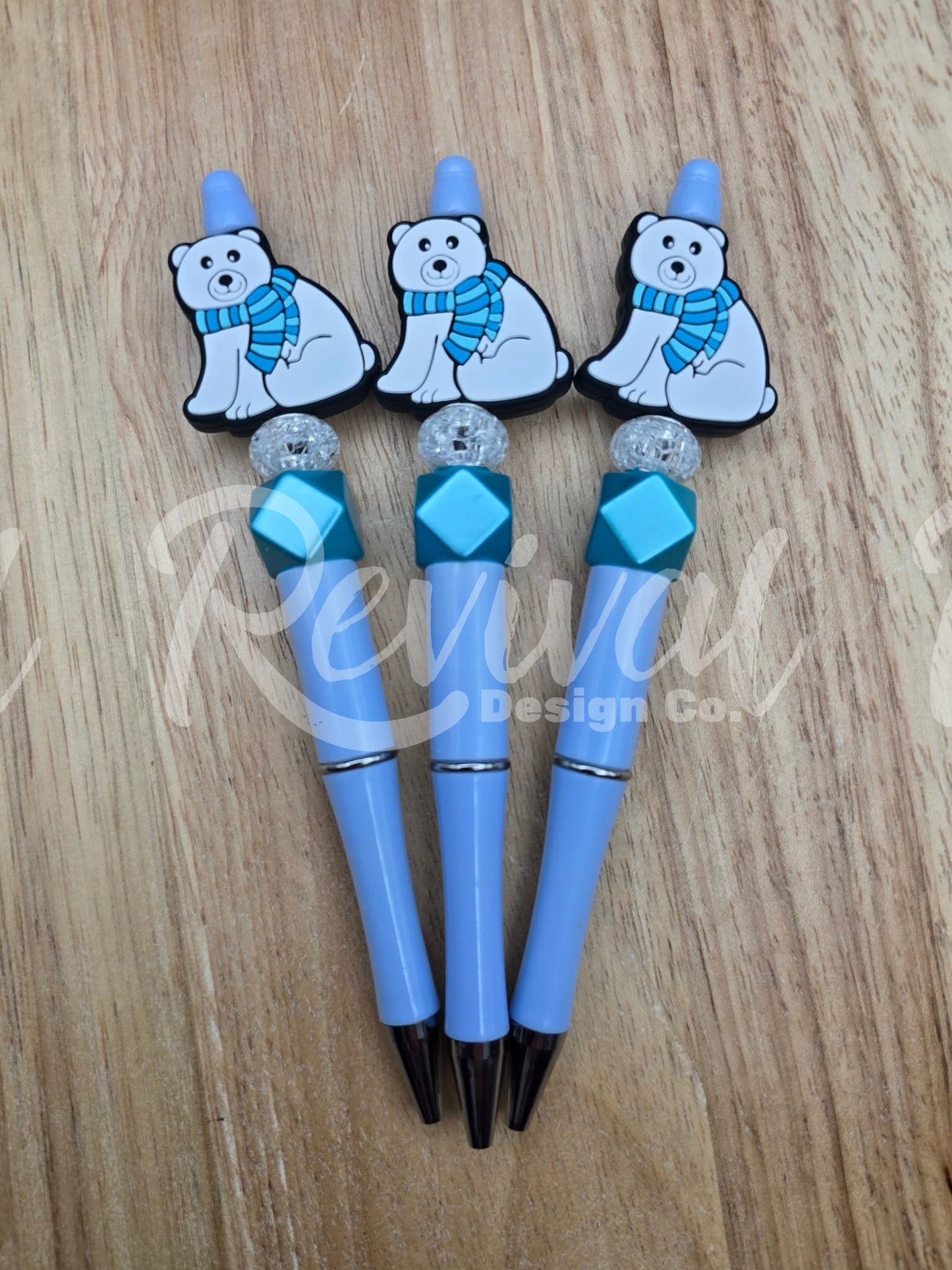 Polar Plunge - Silicone Beaded Pen (Ready-To-Ship)