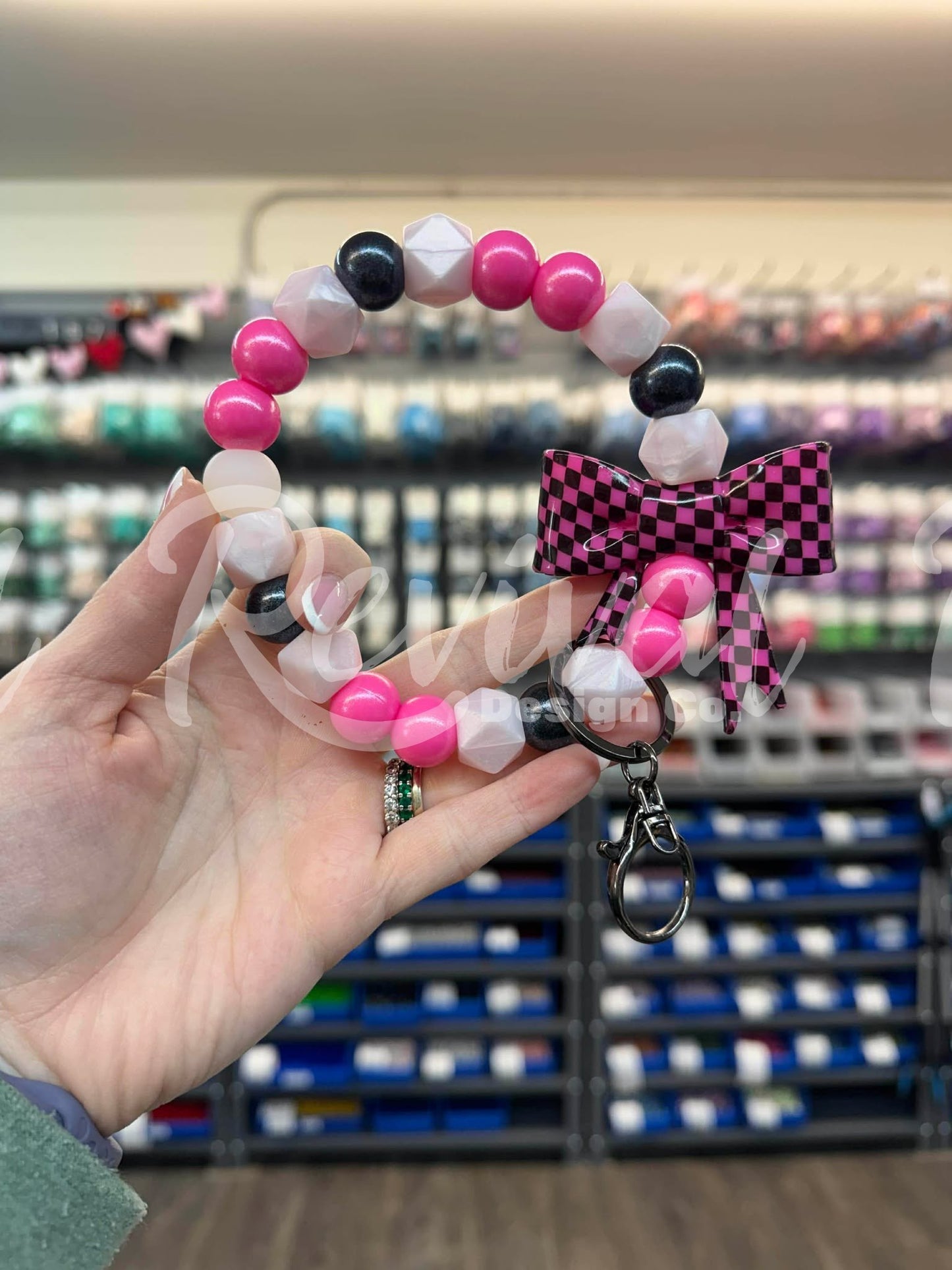Girlfriend - Silicone Beaded Keyring (Ready-To-Ship)