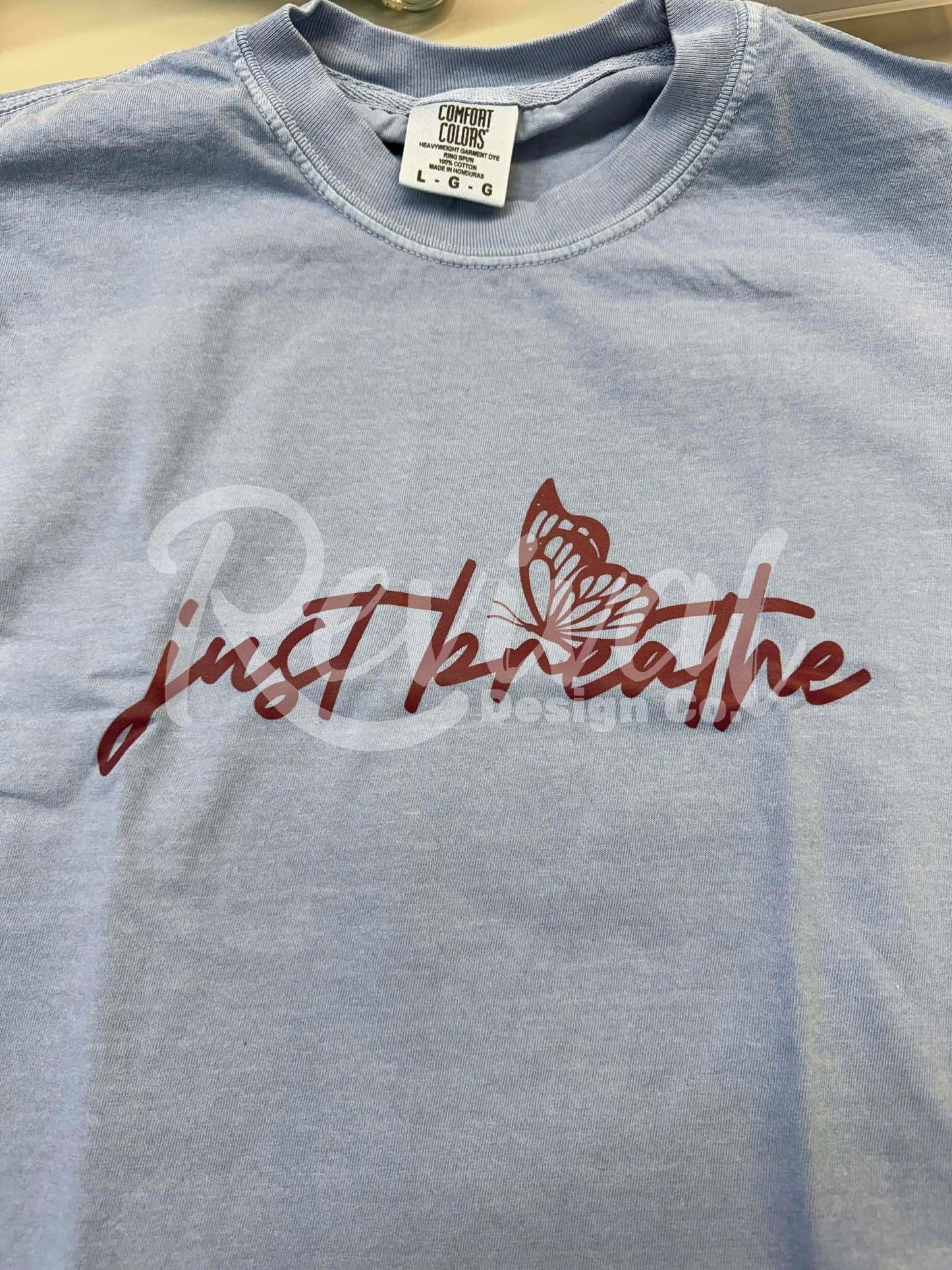 Just Breathe Butterfly Shirt - (Size Large)