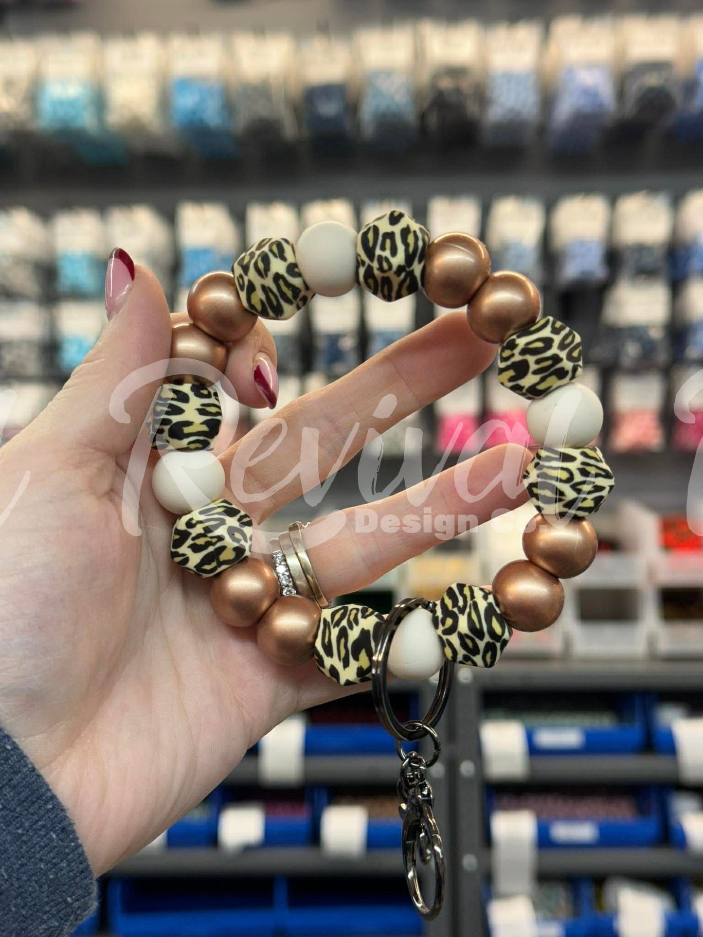 Mini DIY Wristlet Kit - Lazy Leopard