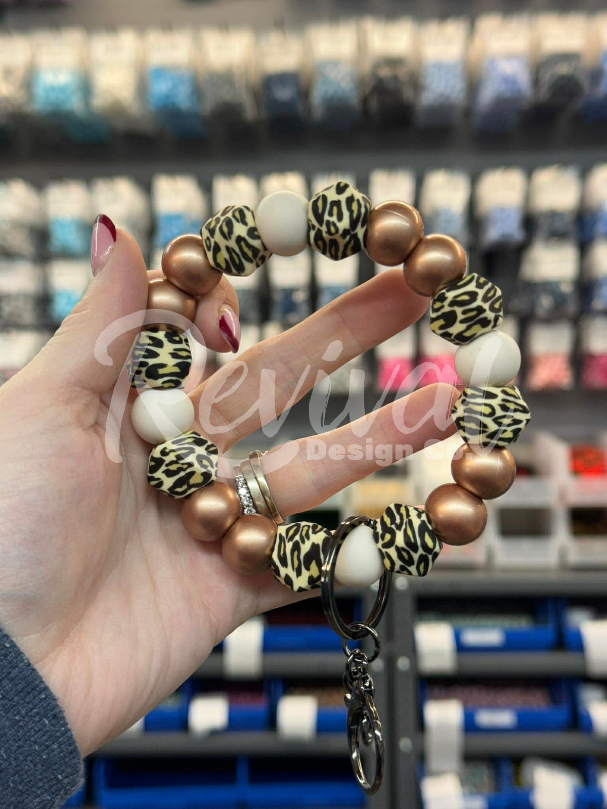 Mini DIY Wristlet Kit - Lazy Leopard