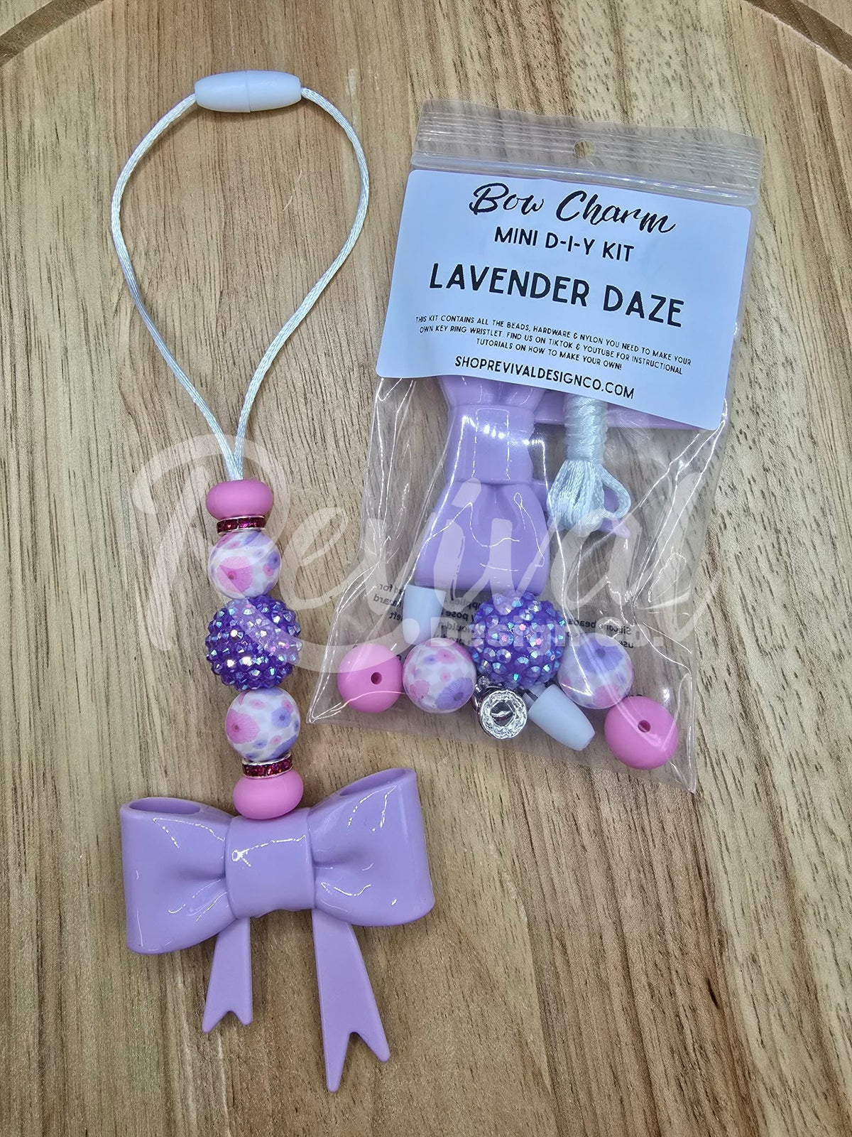Mini Bow Charm DIY Kit - Lavender Daze