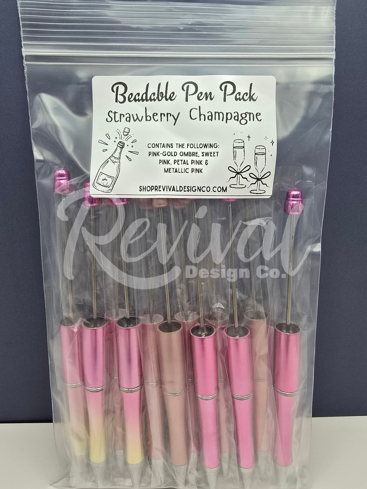 Dozen Pen Pack - Strawberry Champagne