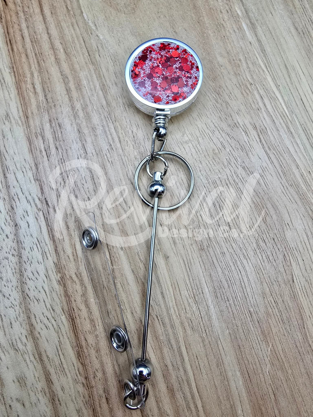 Ruby - Glitter Bar Badge Reel