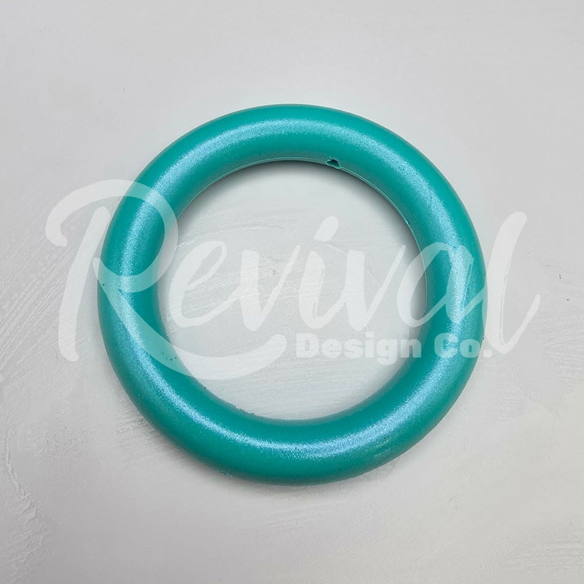 65mm Opal Silicone Ring - Turquoise Trails