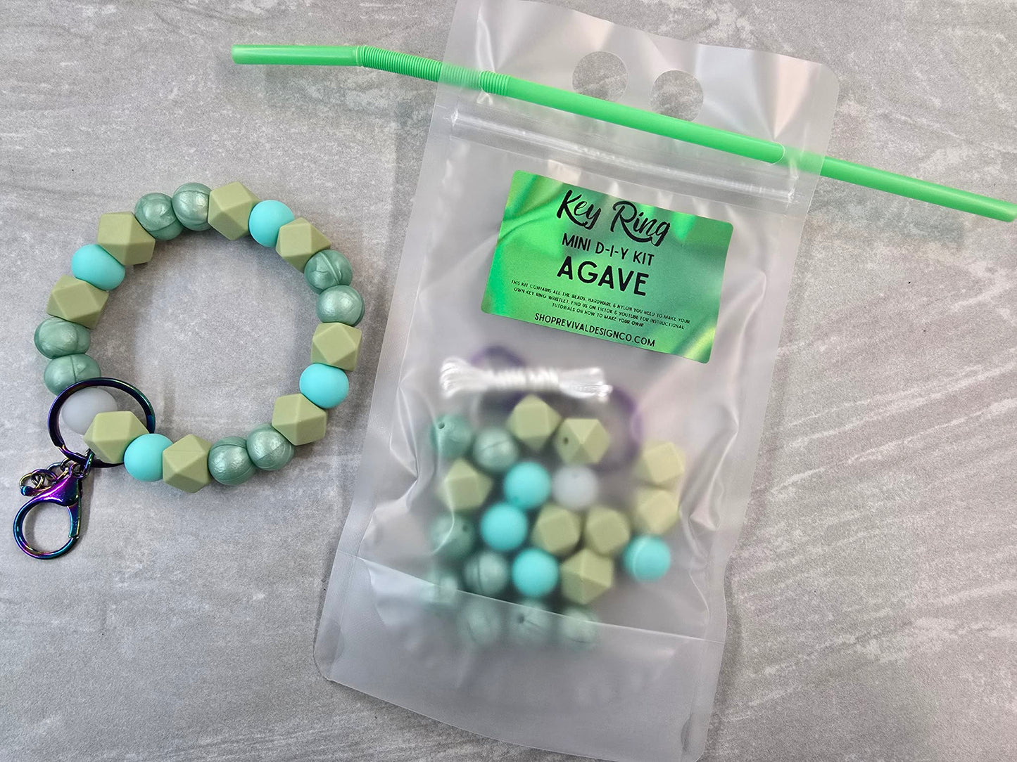 Mini DIY Wristlet Kit - Agave
