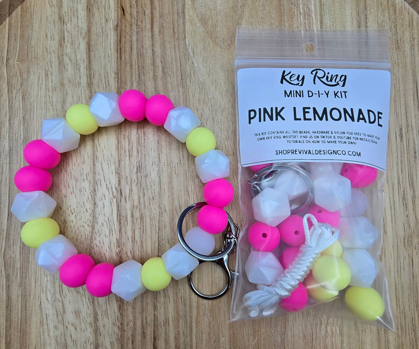 Mini DIY Wristlet Kit - Pink Lemonade