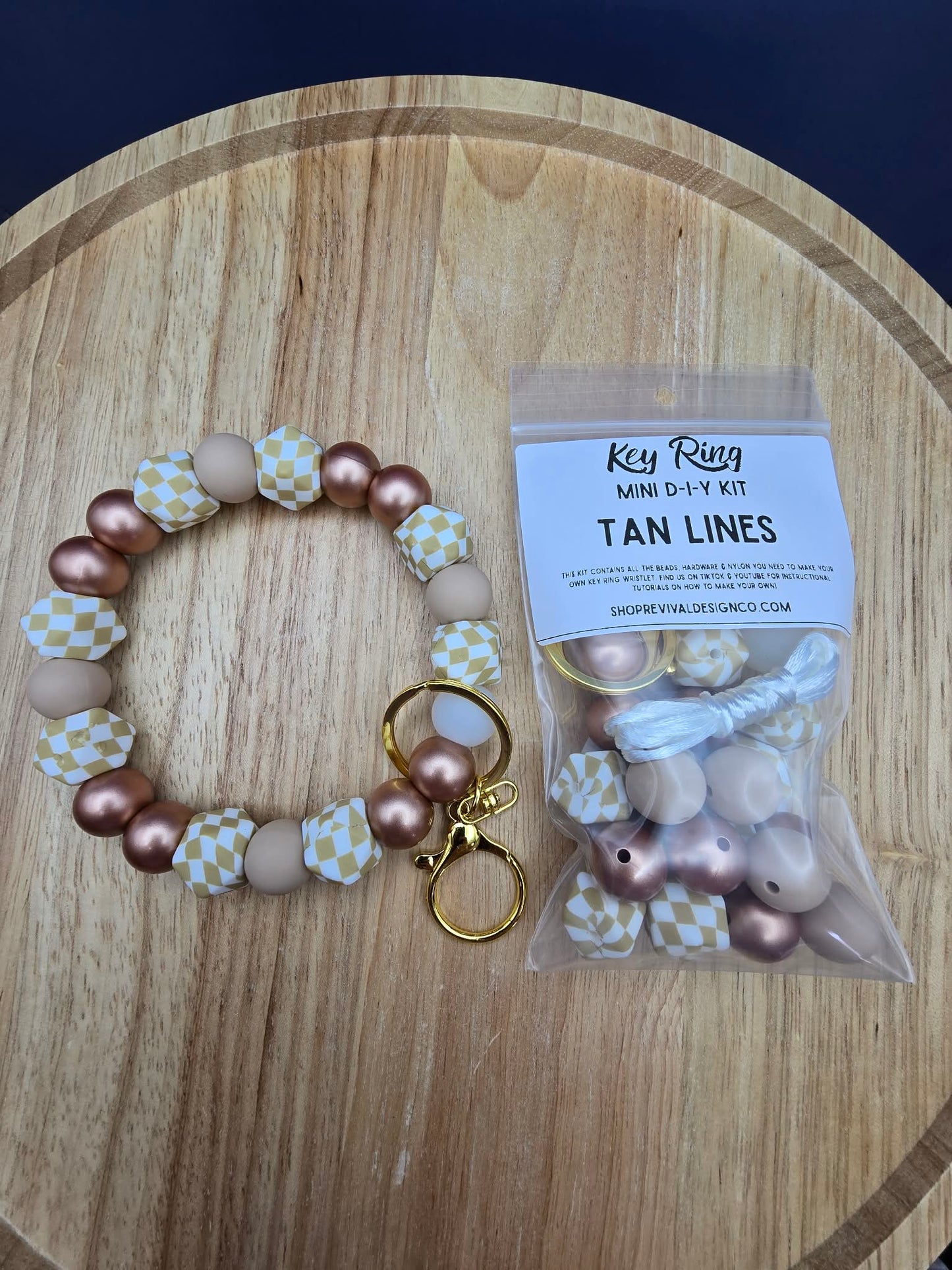 Mini DIY Wristlet Kit - Tan Lines