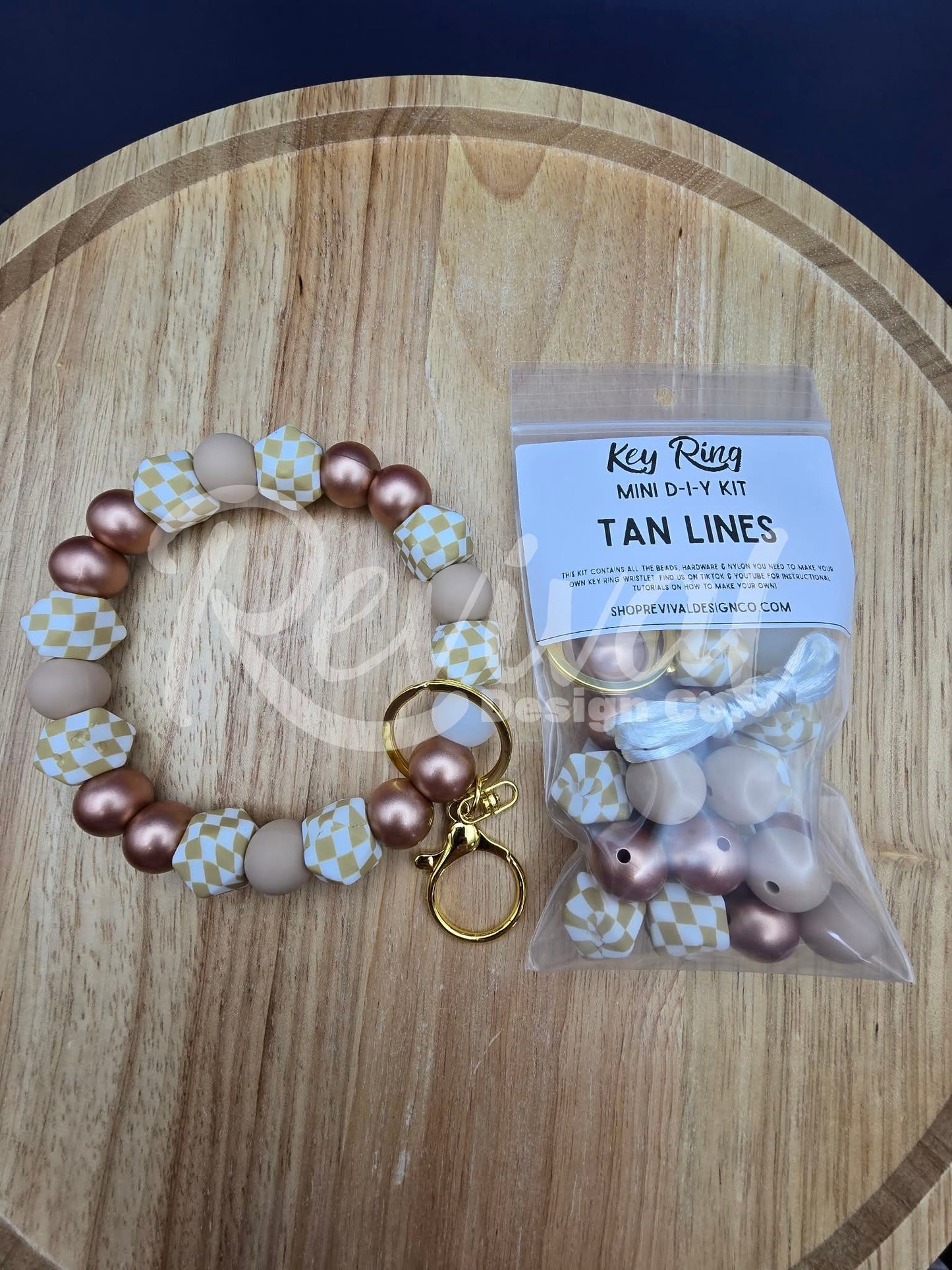 Mini DIY Wristlet Kit - Tan Lines