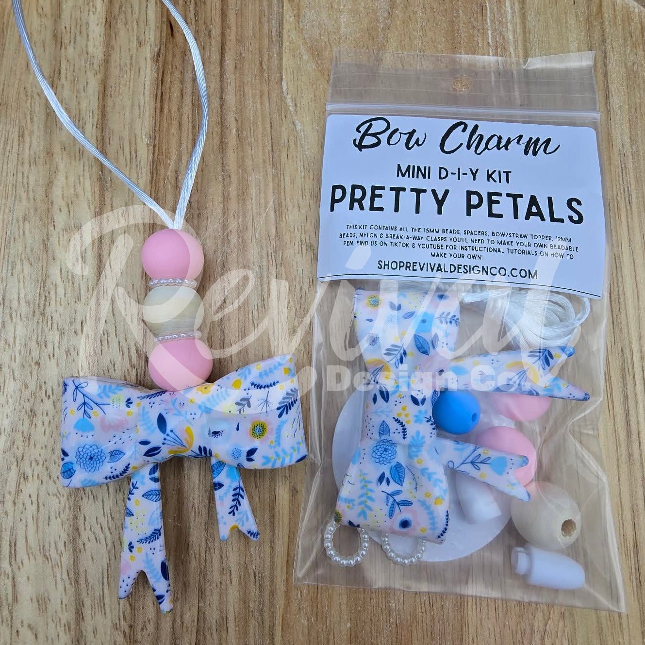 Mini Bow Charm DIY Kit - Pretty Petals