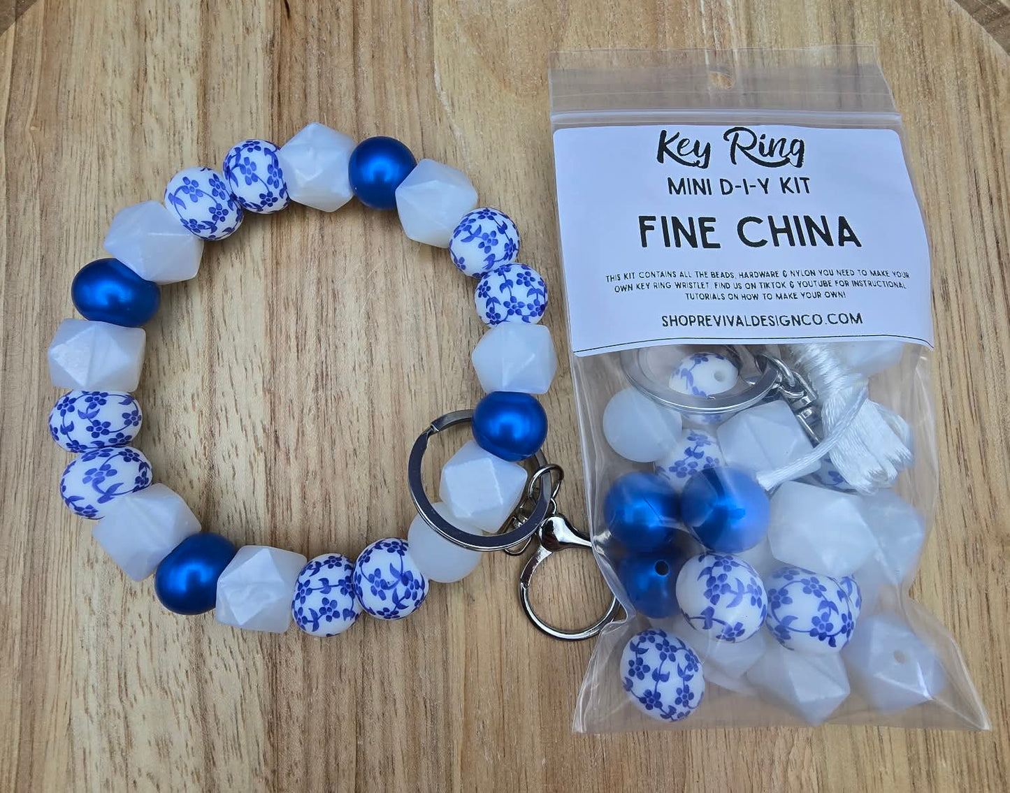 Mini DIY Wristlet Kit - Fine China