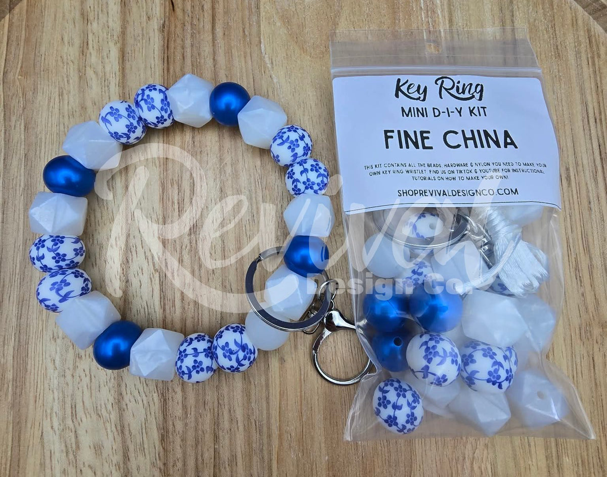 Mini DIY Wristlet Kit - Fine China