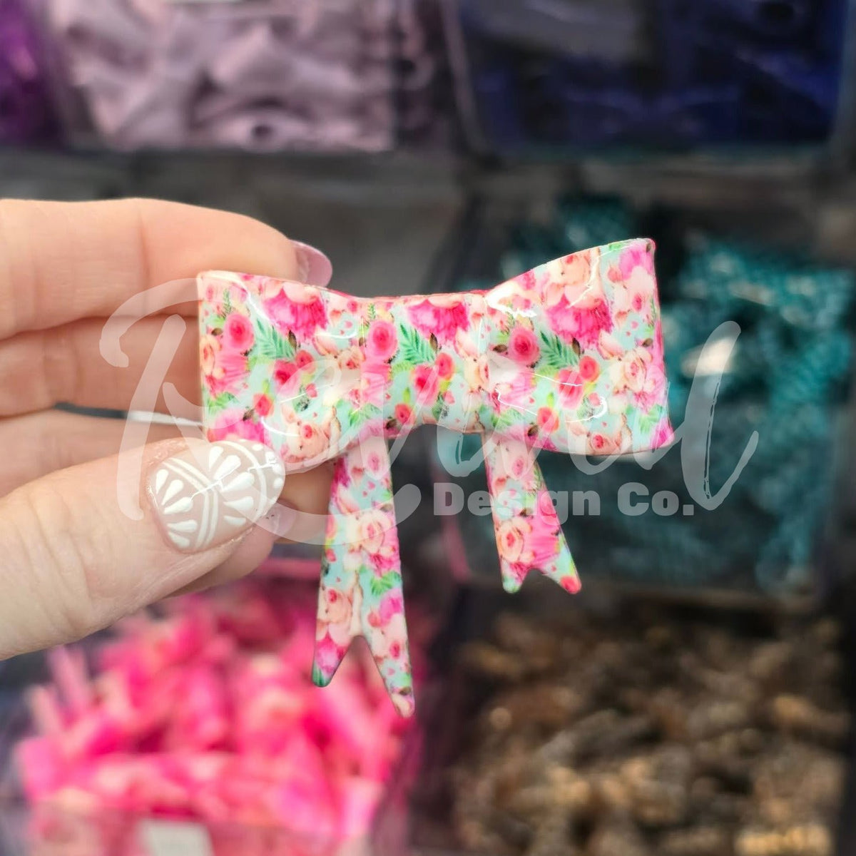 Wildflower Wilber - Silicone Bow Focal/Straw Topper