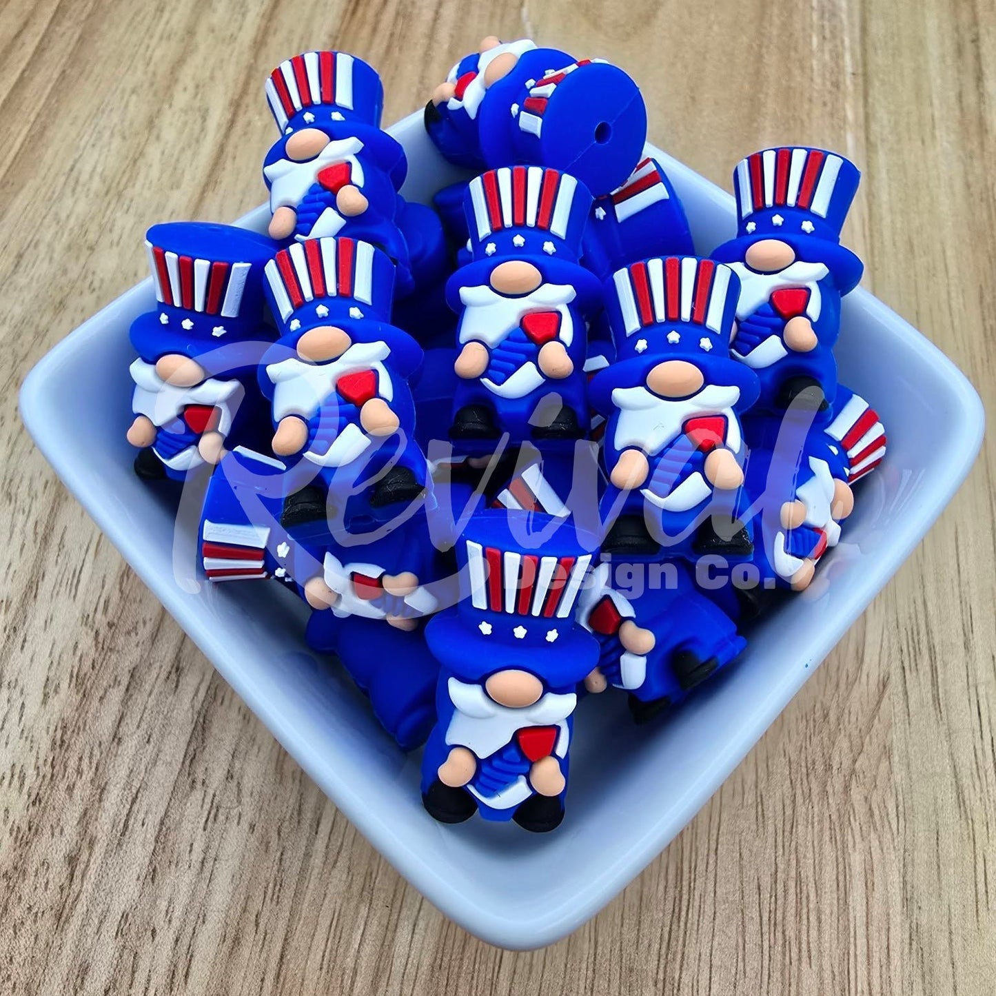 3D Firecracker Gnome - Silicone Focal Bead