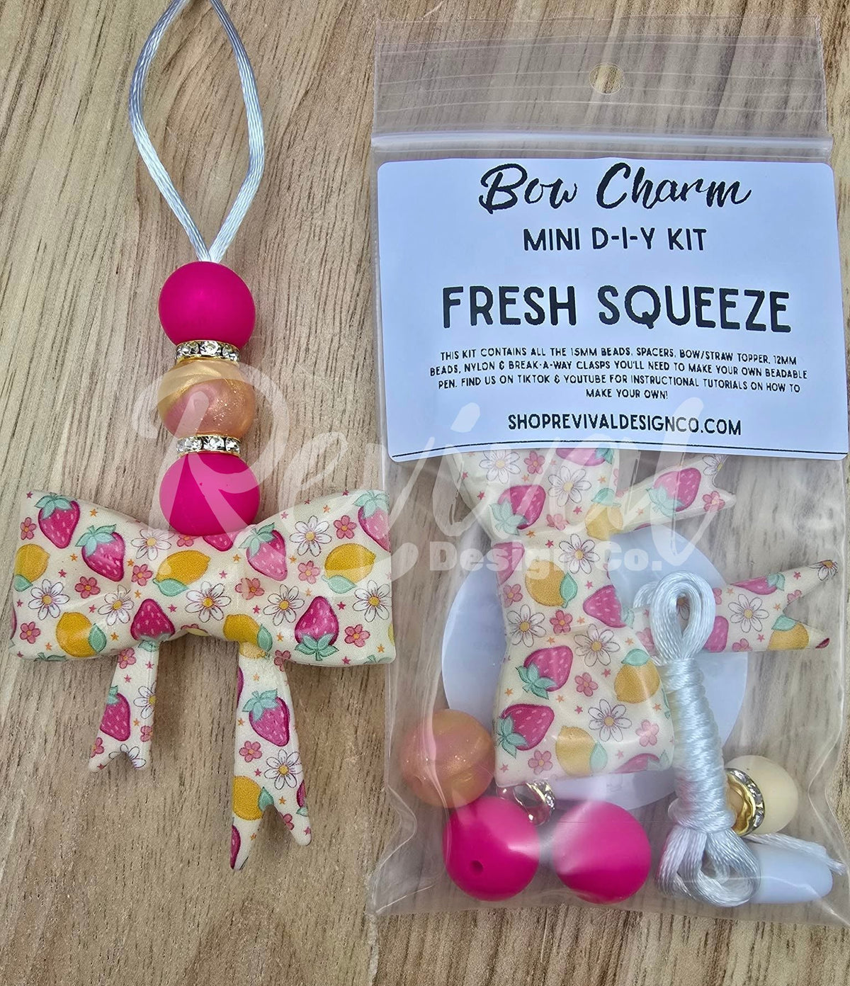 **DISCONTINUING** Mini Bow Charm DIY Kit - Fresh Squeeze