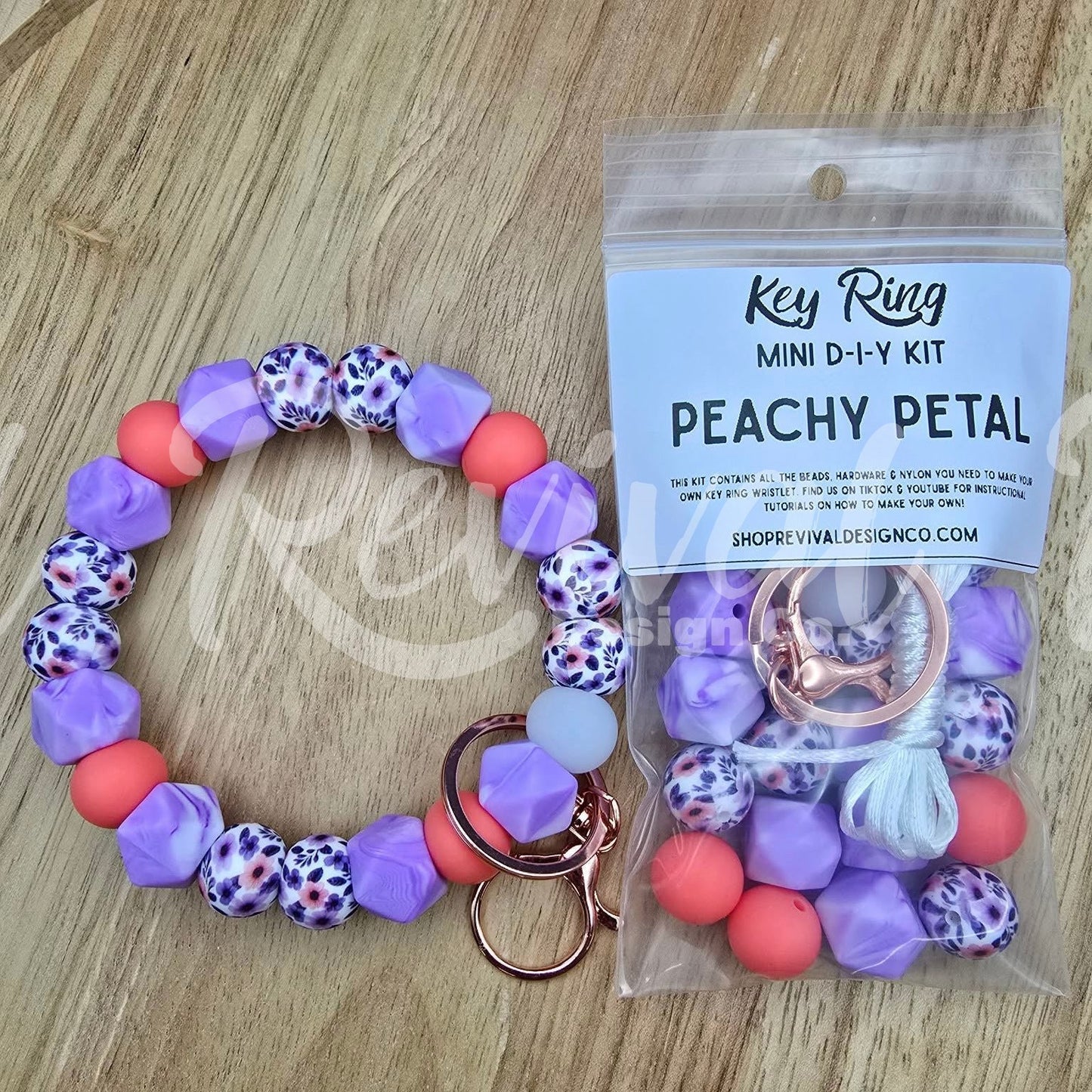 Mini DIY Wristlet Kit - Peachy Petal