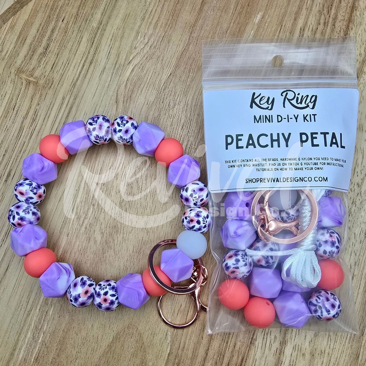 Mini DIY Wristlet Kit - Peachy Petal