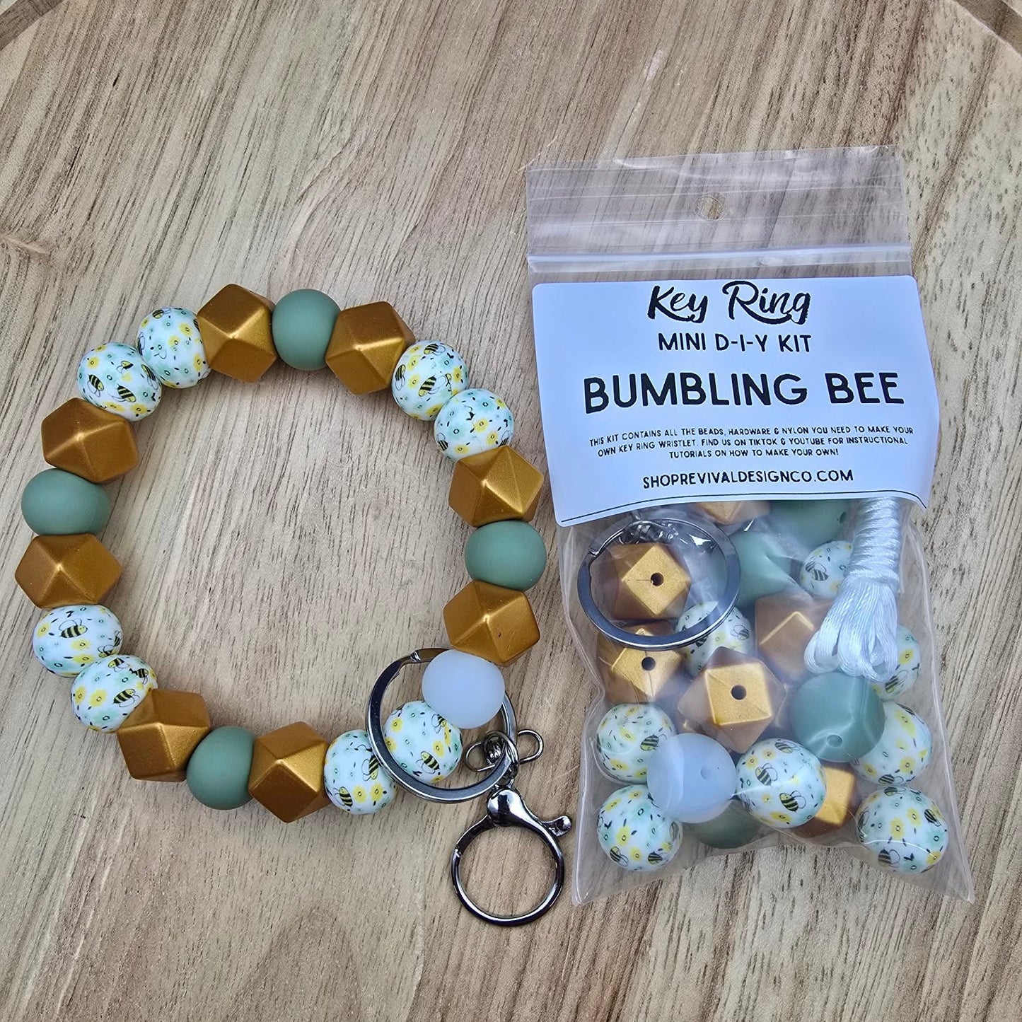 Mini DIY Wristlet Kit - Bumbling Bee
