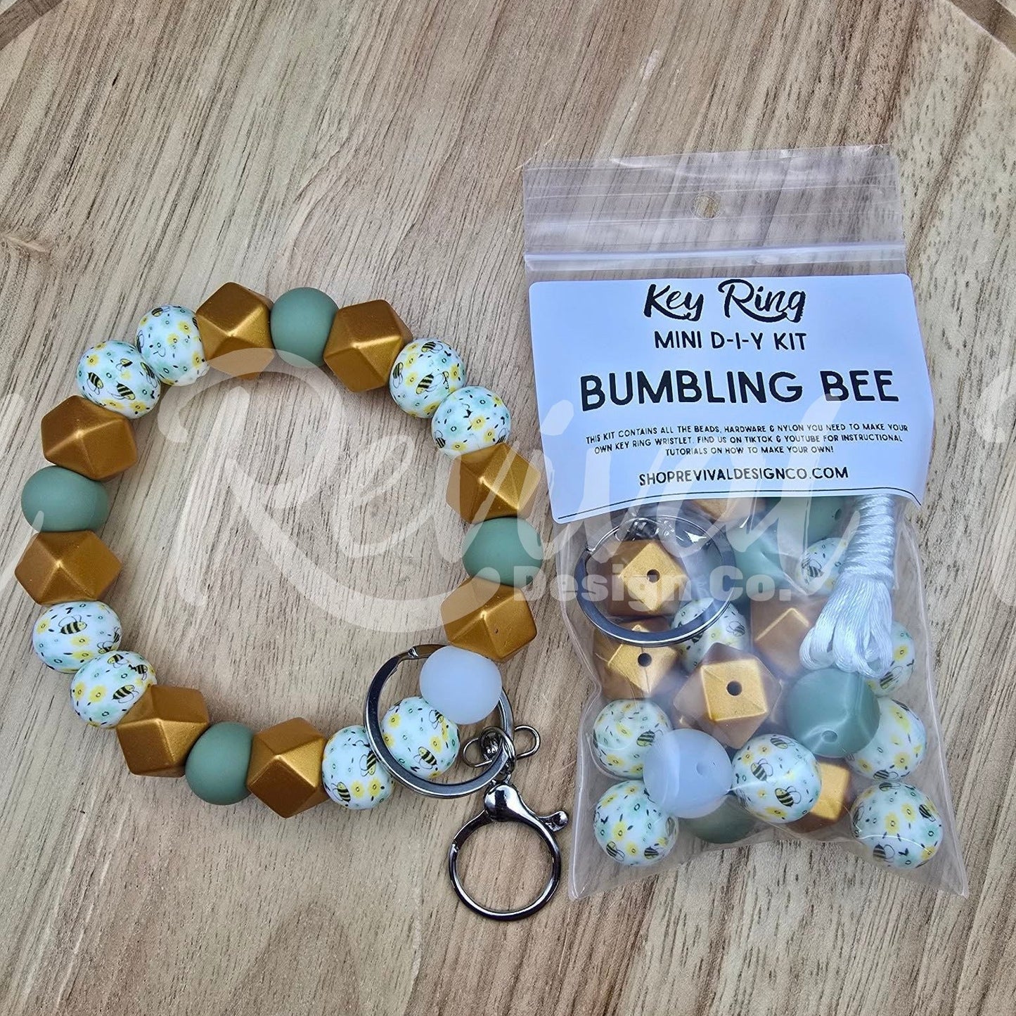 Mini DIY Wristlet Kit - Bumbling Bee