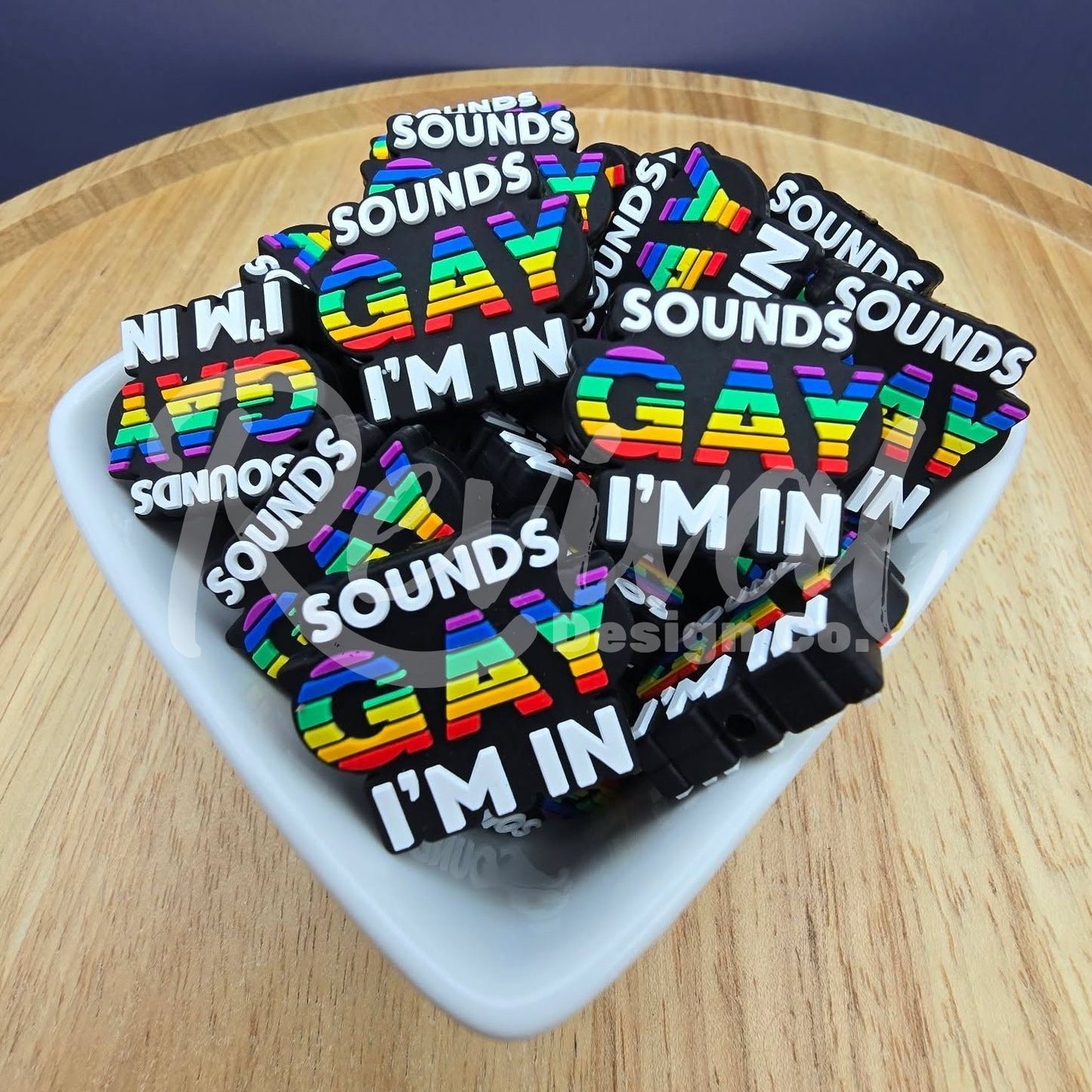 Sounds Gay, I'm In! - Silicone Focal Bead