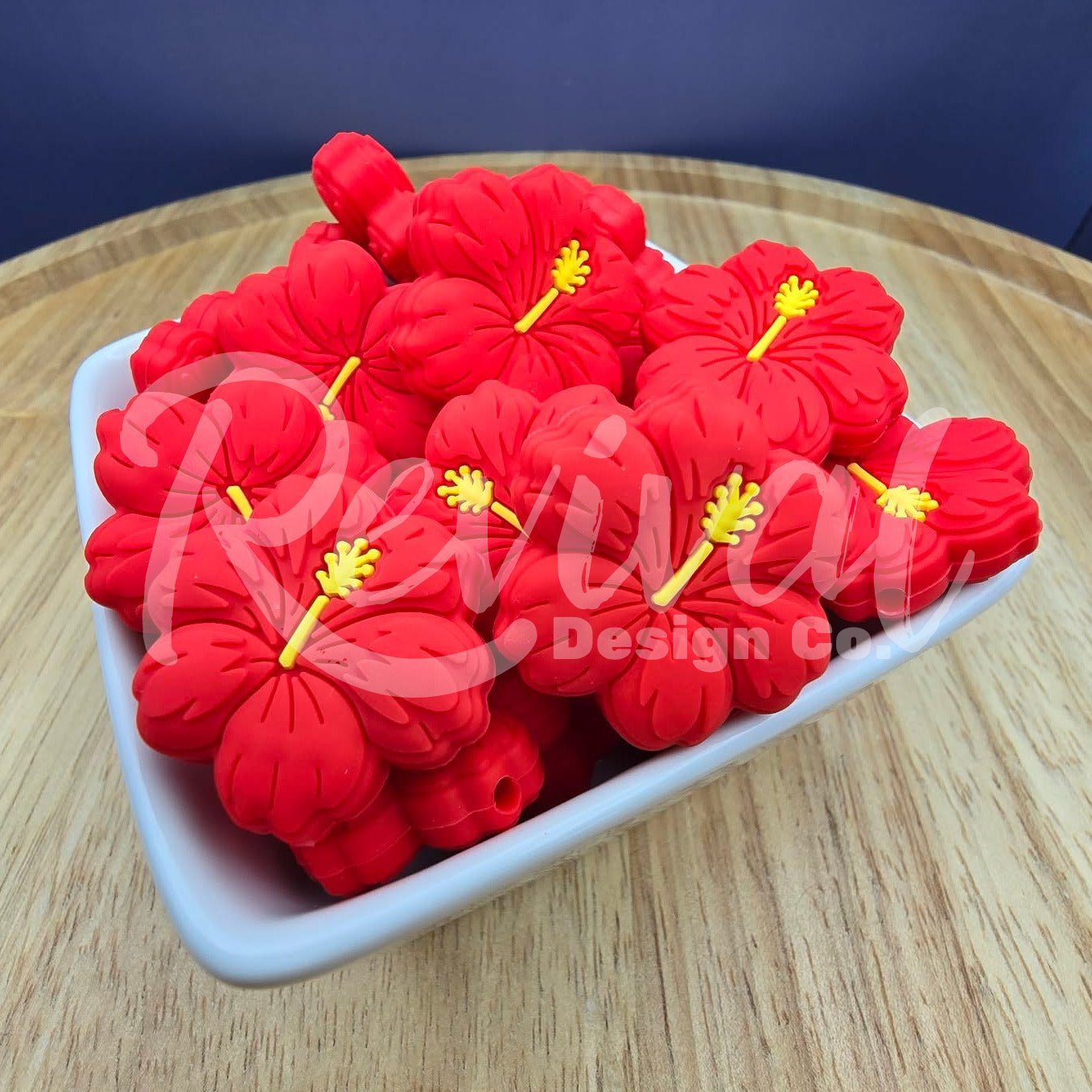 Hibiscus - Silicone Focal Bead