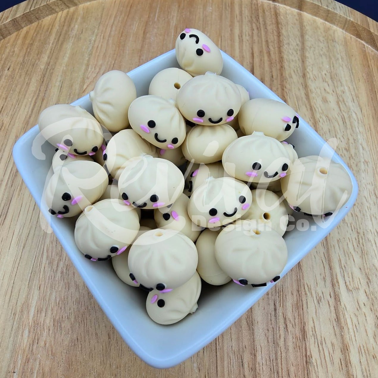 3D Dumpling - Silicone Focal Bead