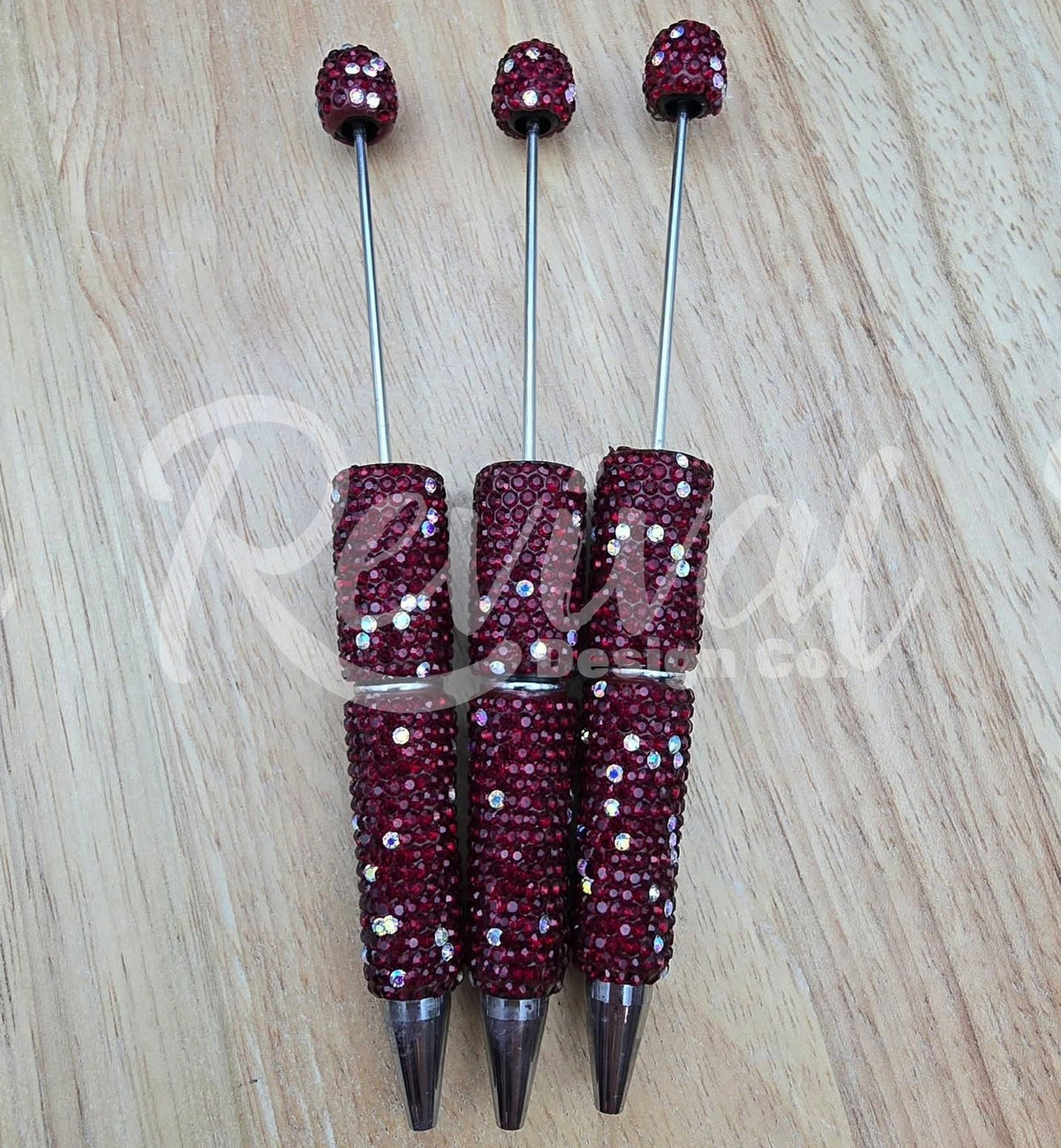 Rhinestone Beadable Pen - Mulled Wine