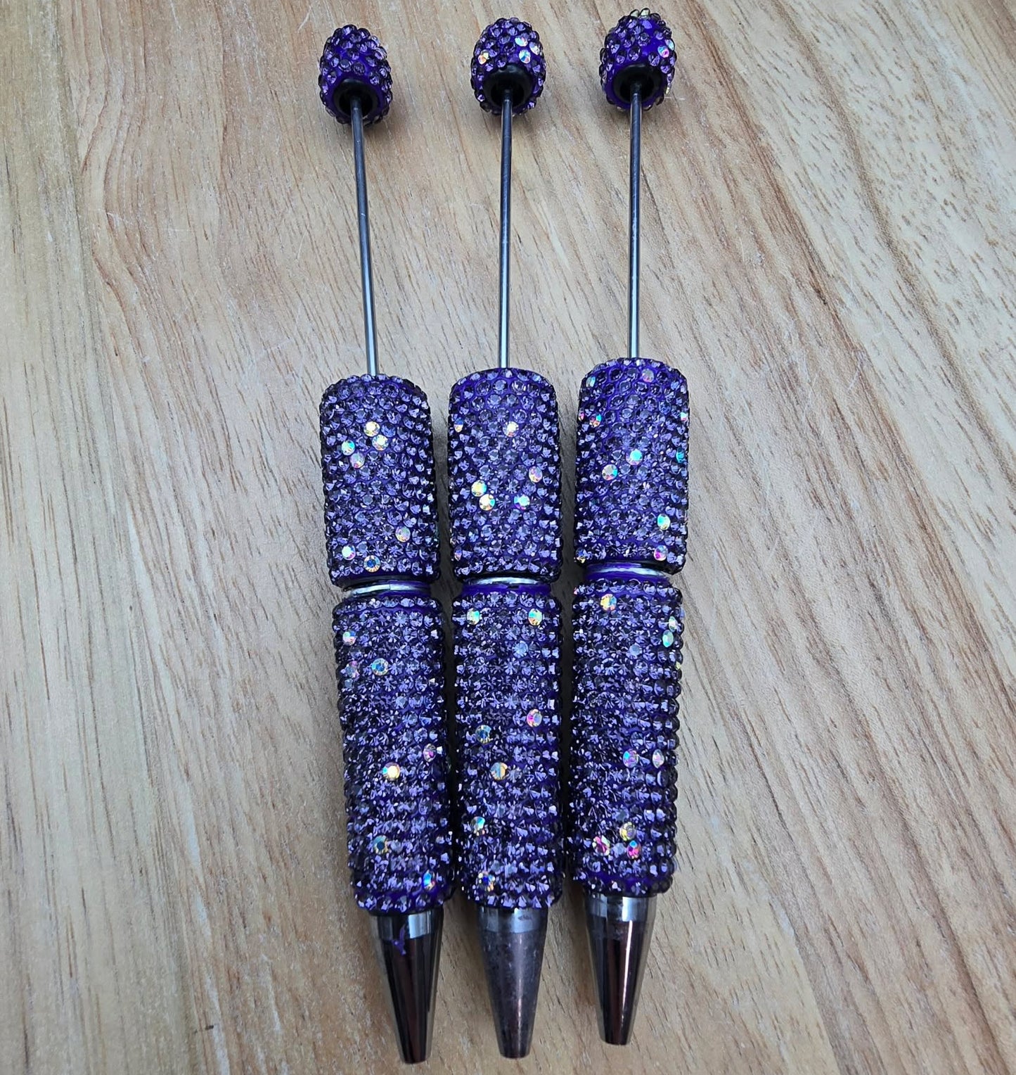 Rhinestone Beadable Pen - Sugar Plum