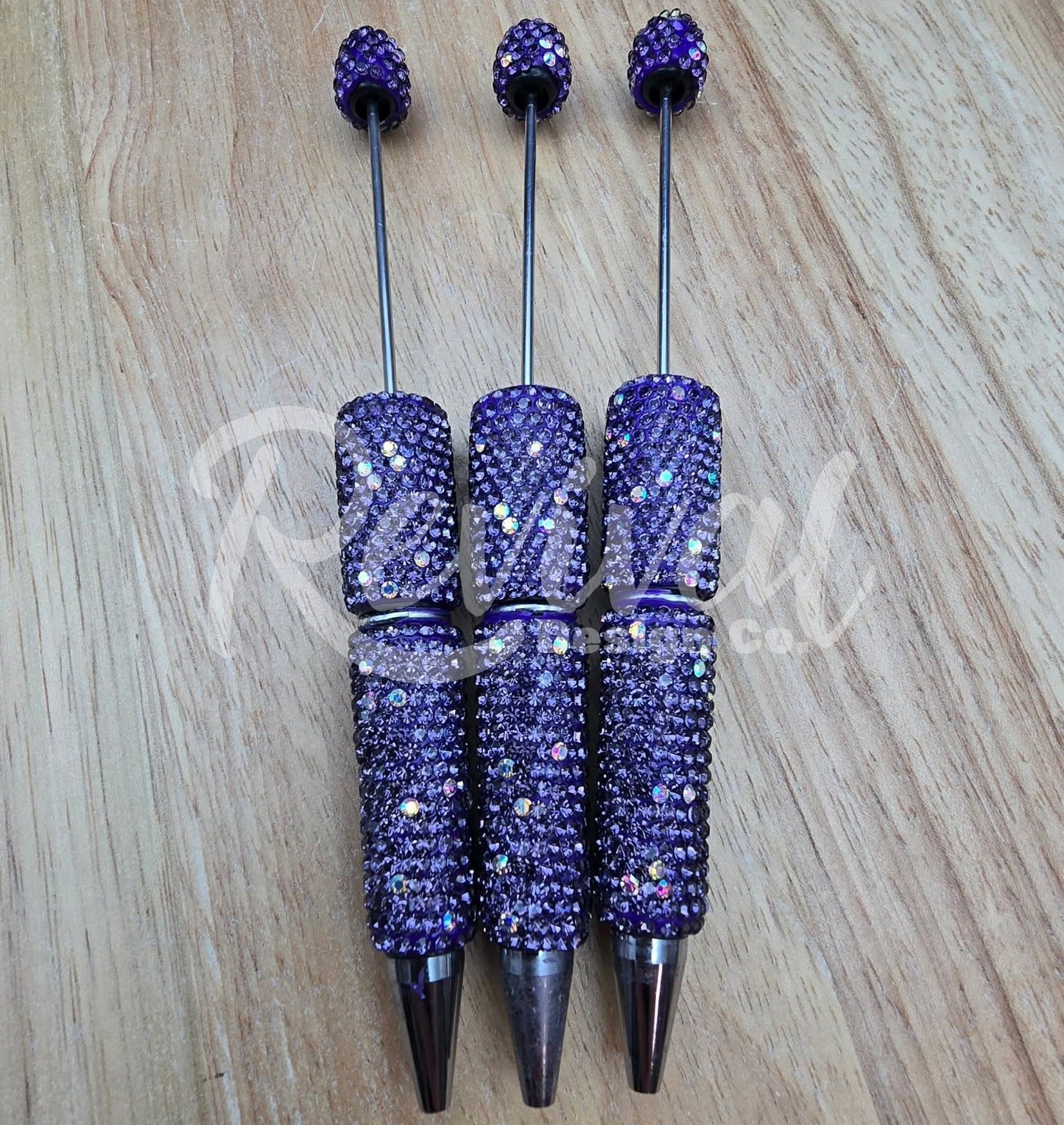 Rhinestone Beadable Pen - Sugar Plum
