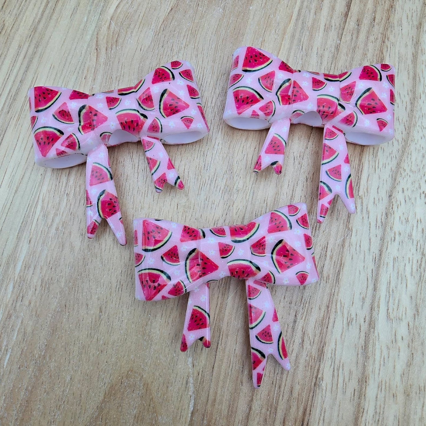 Watermelon - Silicone Bow Focal/Straw Topper