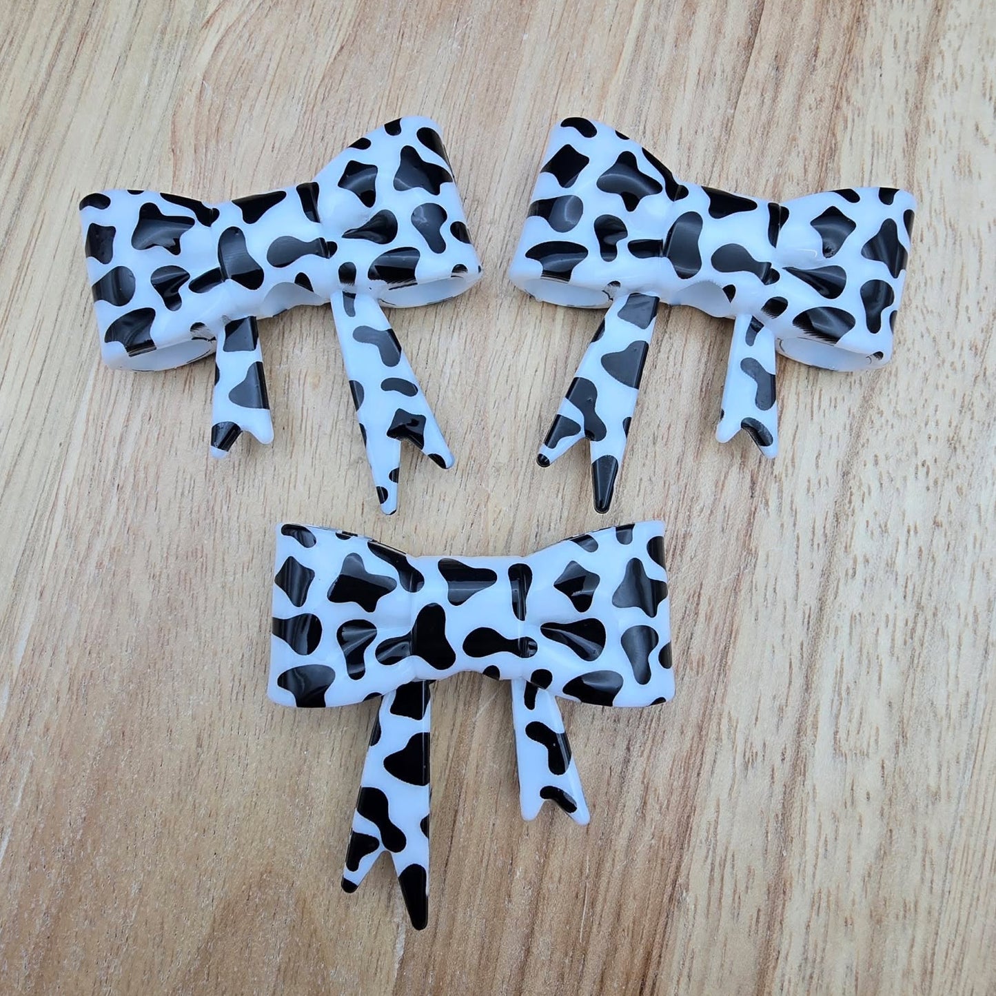 Cow - Silicone Bow Focal/Straw Topper