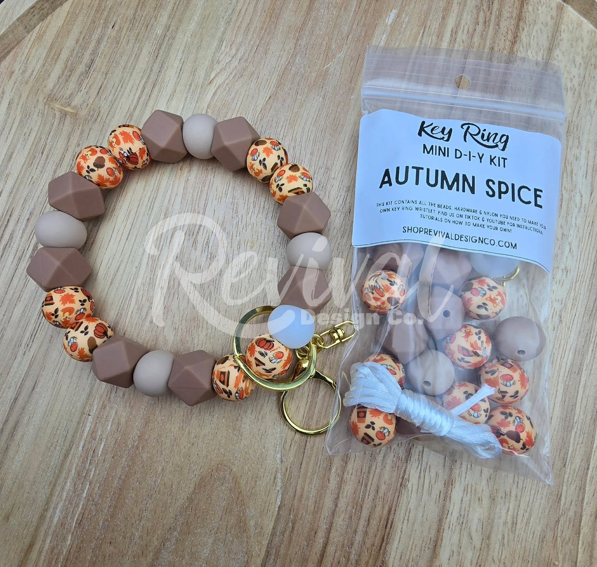 Mini DIY Wristlet Kit - Autumn Spice