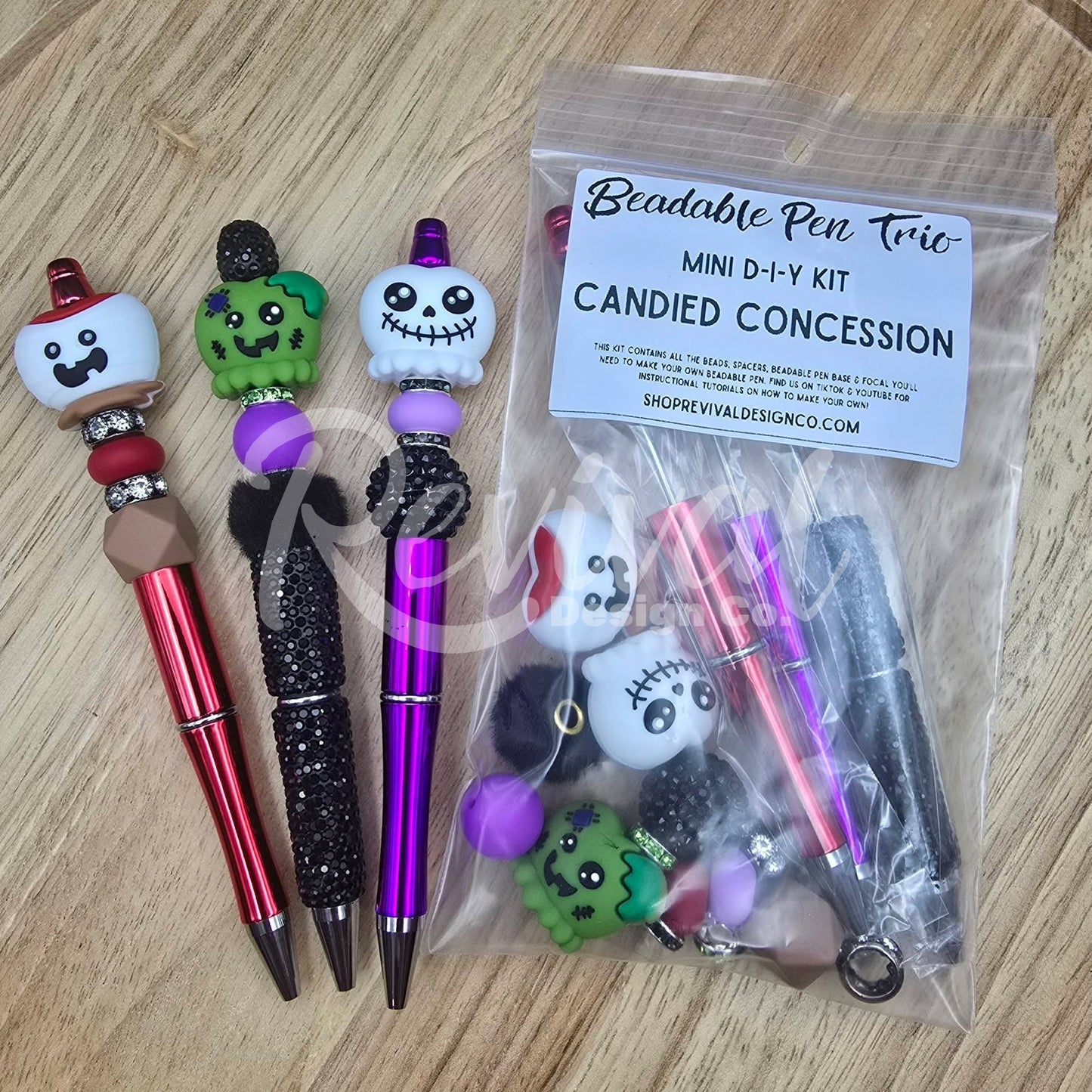 Mini Beadable Pen Trio DIY Kit - Candied Concessions