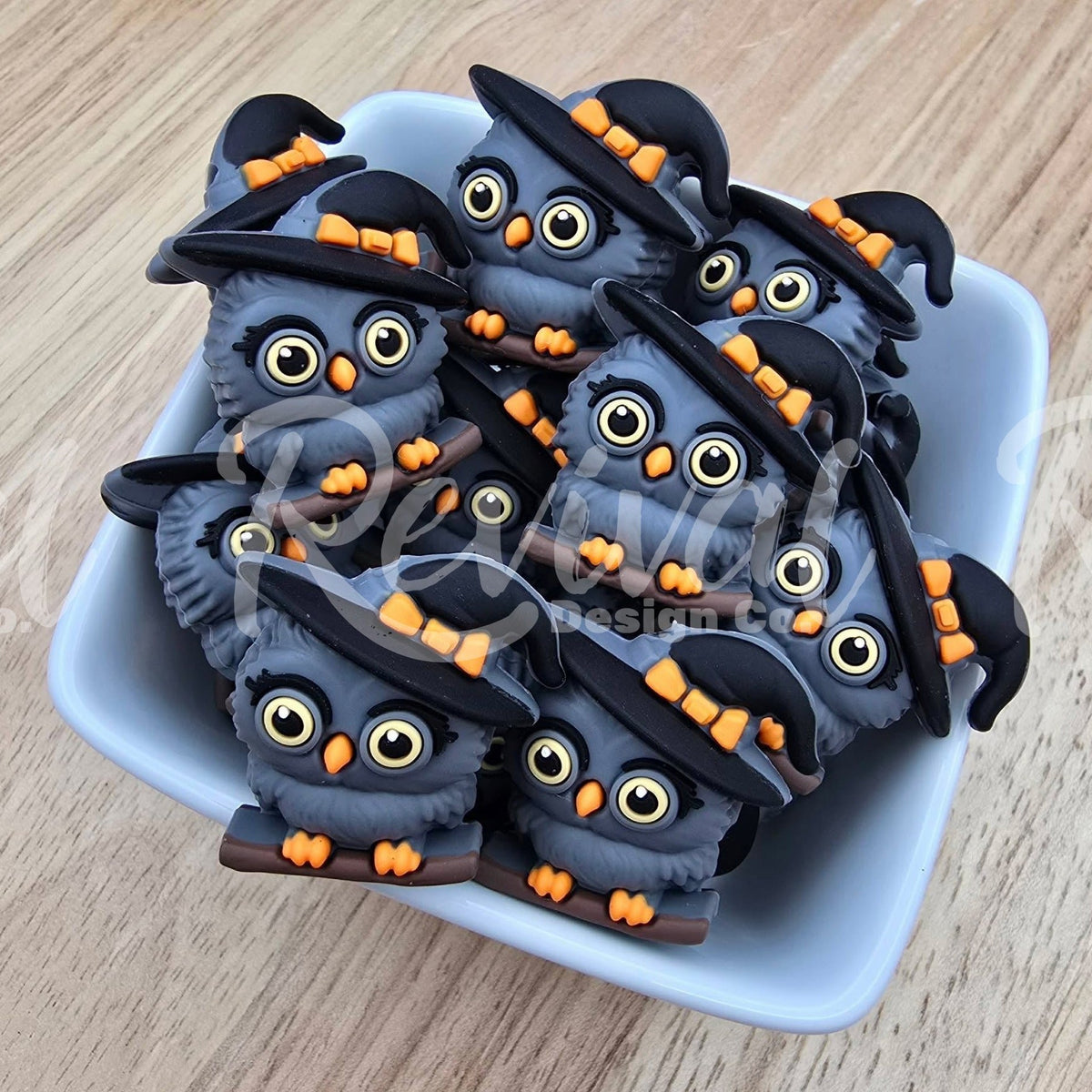 3D Owl Put a Spell on You - Silicone Focal Bead